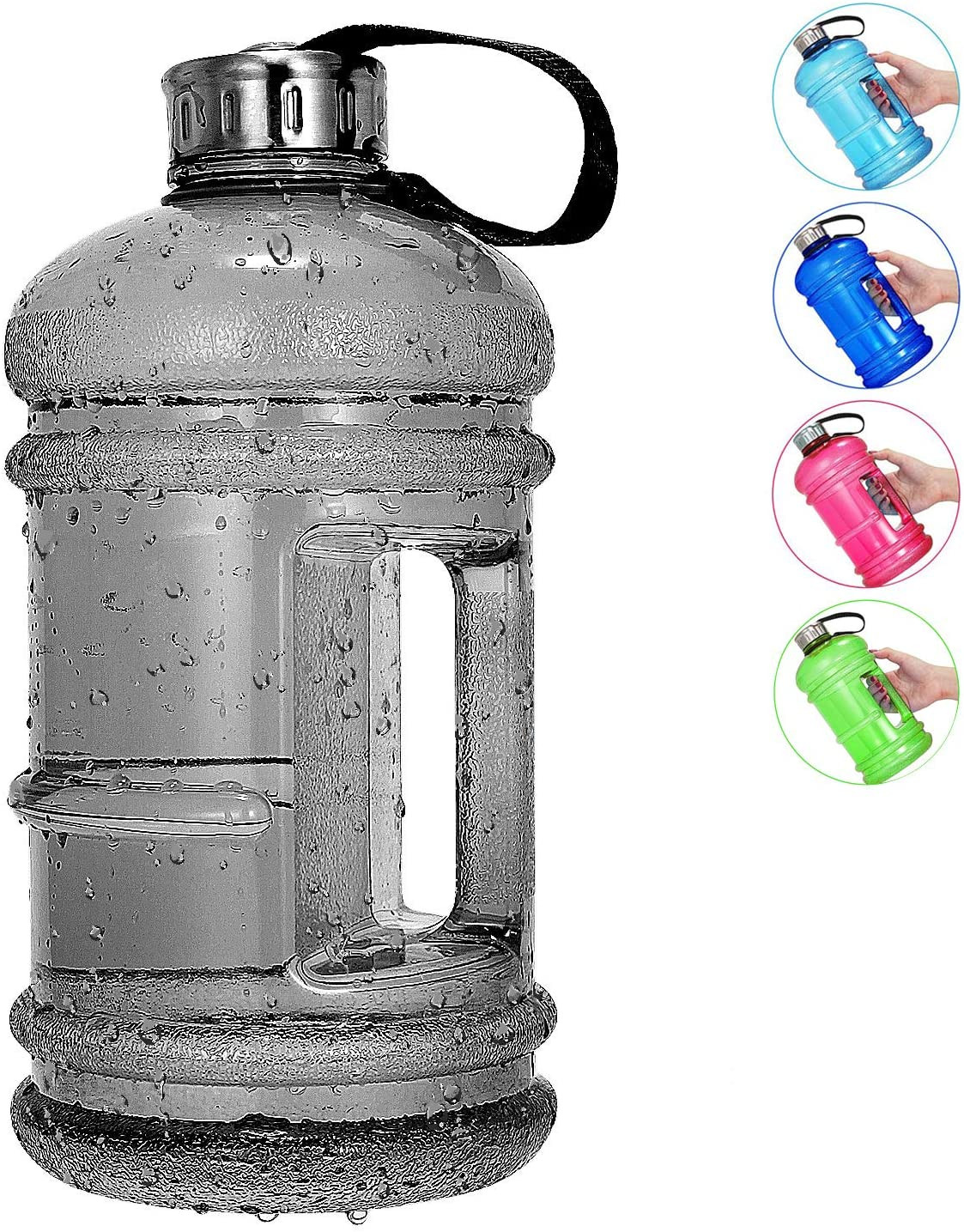 Half Gallon Big Water Bottle, 2.2L/73 OZ Large Leak Proof Sports Jug Half Gallon Big Water Bottle, 2.2L/73 OZ Large Leak Proof Sports Jug