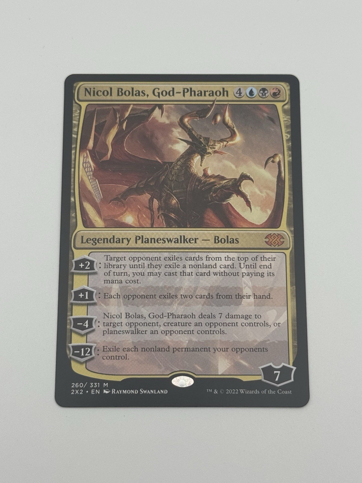 Nicol Bolas, God-Pharaoh NM Double Masters 2022 2X2 Magic The Gathering MTG Nicol Bolas, God-Pharaoh NM Double Masters 2022 2X2 Magic The Gathering MTG