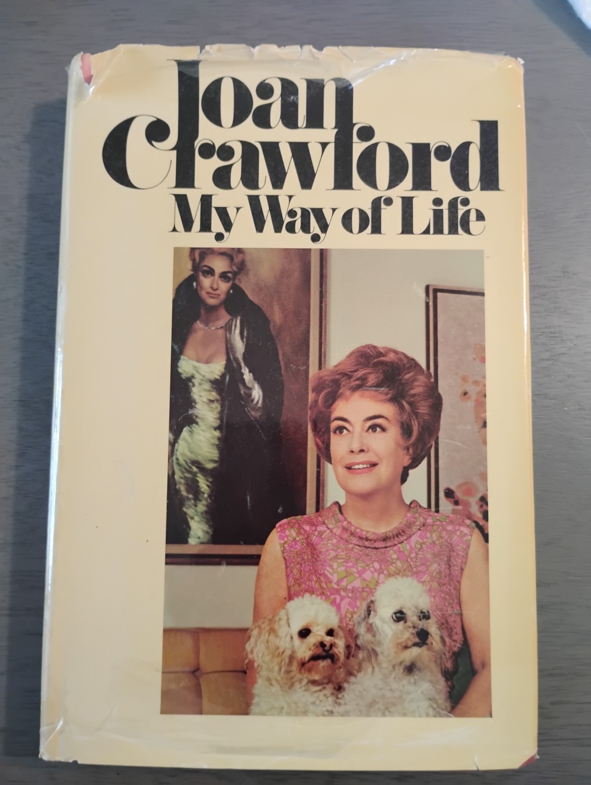 JOAN CRAWFORD Signed Book My Way of Life 1971 2nd Pt Autographed Self Corrected