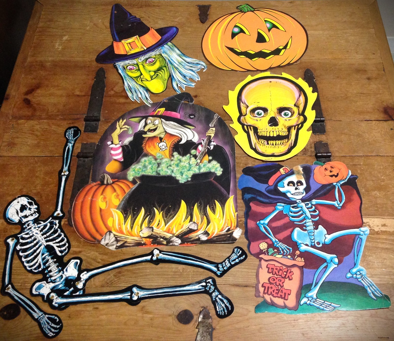 Vintage Beistle Halloween Die Cut Decorations Lot 1970s Vintage Beistle Halloween Die Cut Decorations Lot 1970s