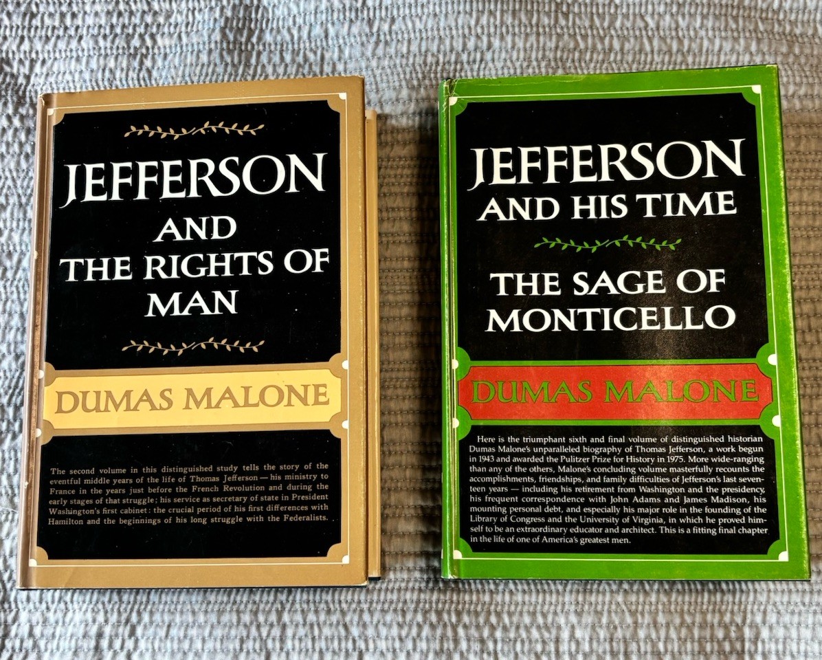 Jefferson and The Rights of Man/Jefferson and His Time Dumas Malone Hardcover Jefferson and The Rights of Man/Jefferson and His Time Dumas Malone Hardcover