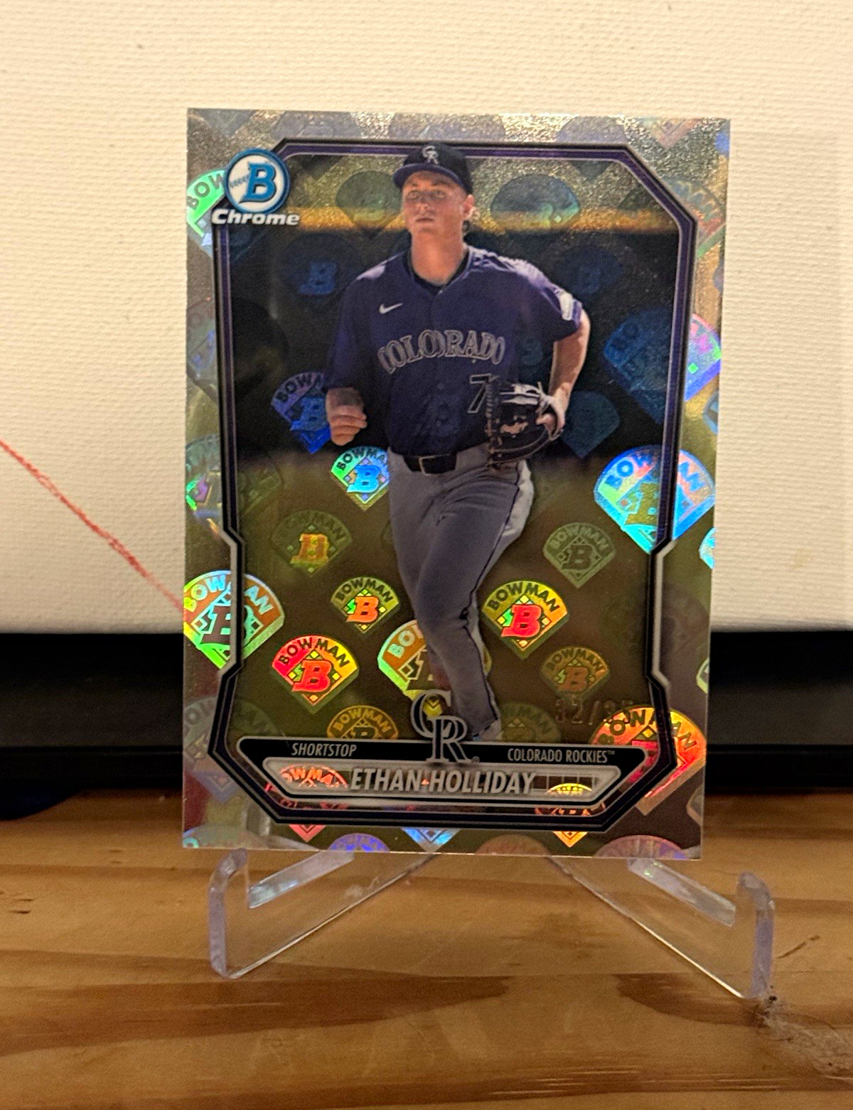 2026 Bowman Chrome Ethan Holliday Chrome Prospects logofractor /35 Rockies 🔥 2026 Bowman Chrome Ethan Holliday Chrome Prospects logofractor /35 Rockies 🔥