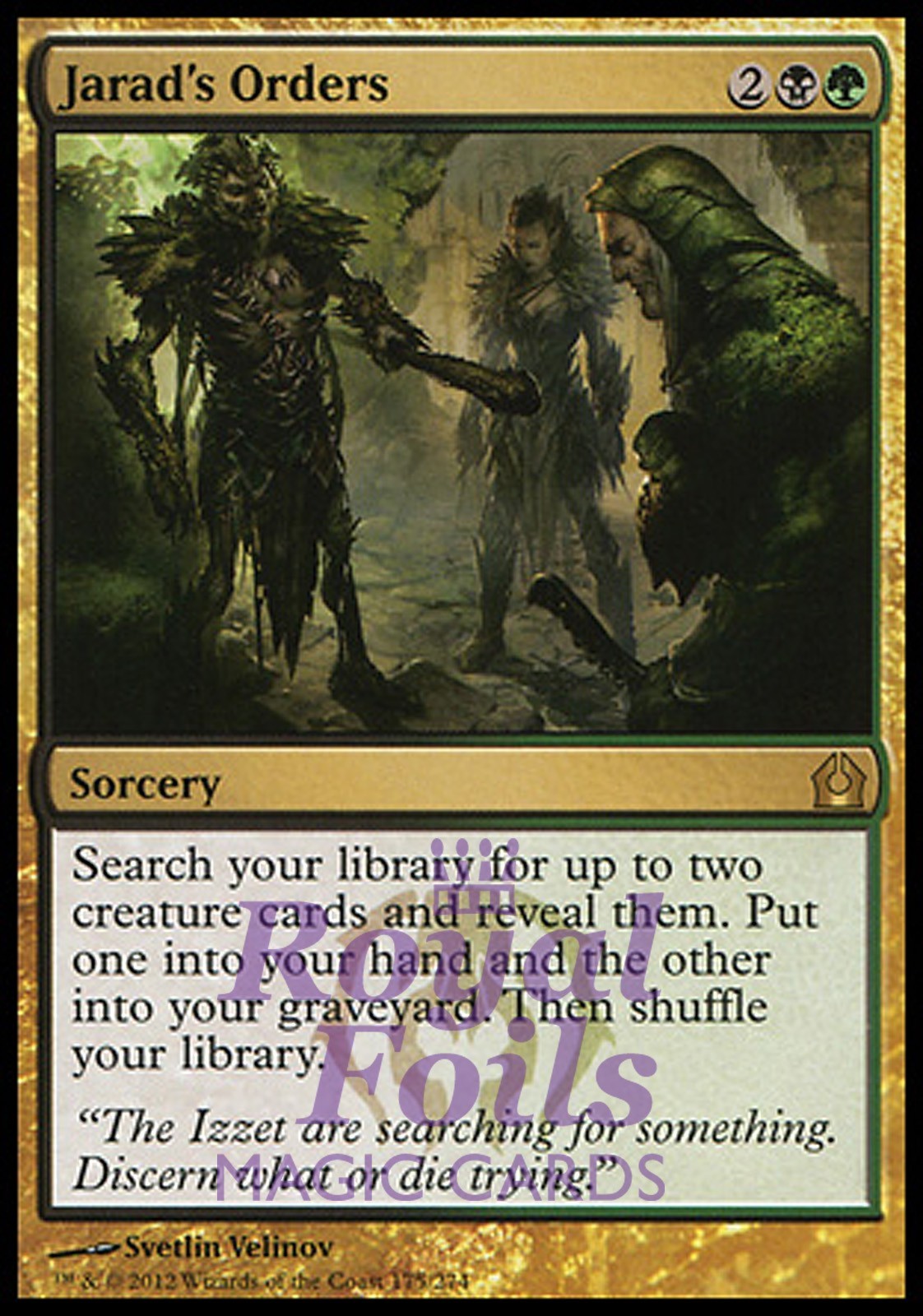 Jarad's Orders 1x FOIL RTR MTG Return to Ravnica Rare MINT black green