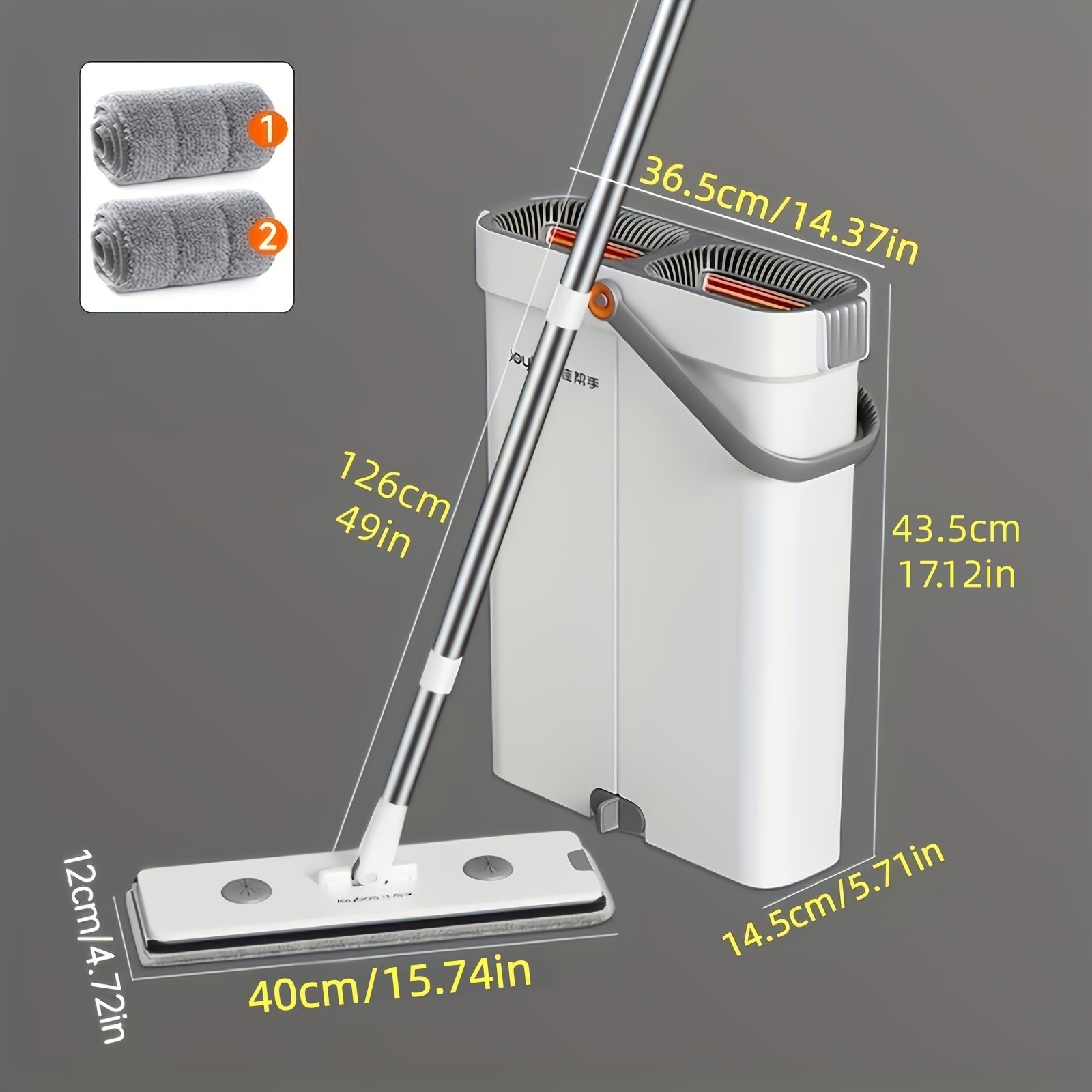 Joybos Clean And Dirty Separation Dual Compartment Flat Mop Bucket Set Joybos Clean And Dirty Separation Dual Compartment Flat Mop Bucket Set