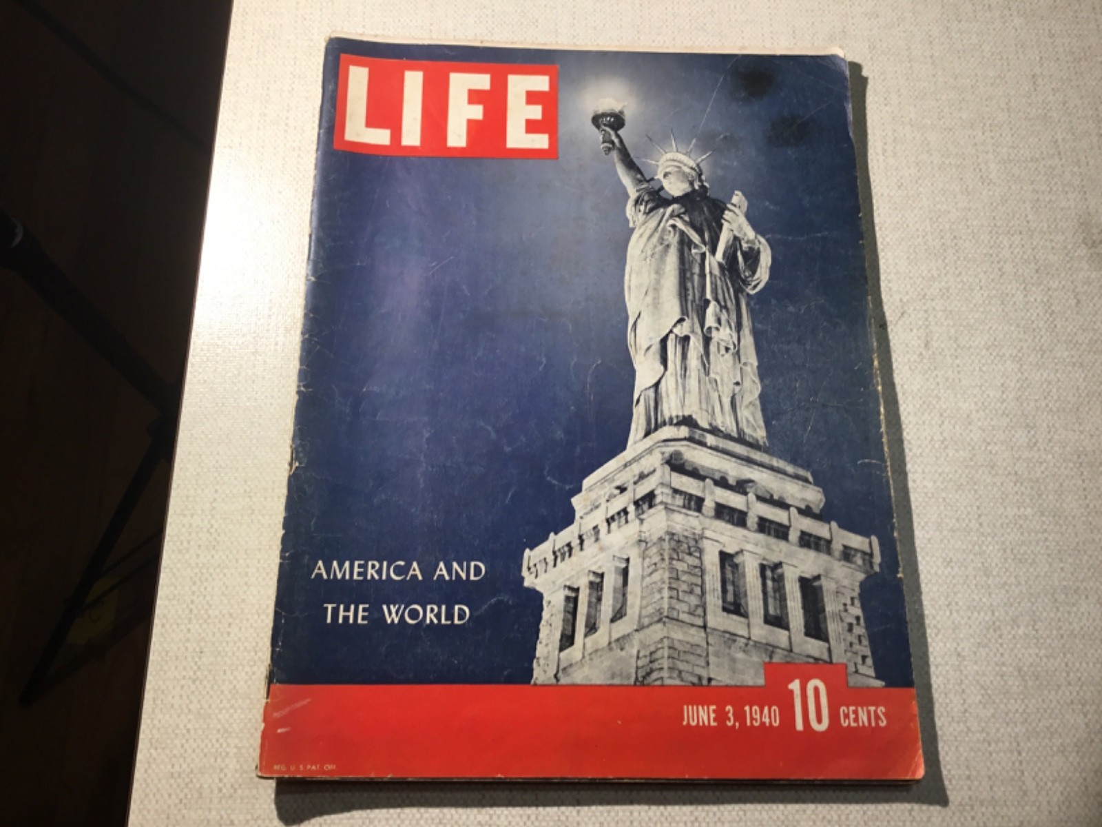 LIFE MAGAZINE.  June 3, 1940.  AMERICA AND THE WORLD.  Vintage.