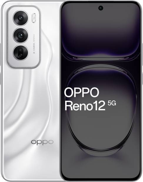 OPPO Reno 12 5G AI Smartphone 12GB RAM - 256GB - Global Unlocked, Astro Silver