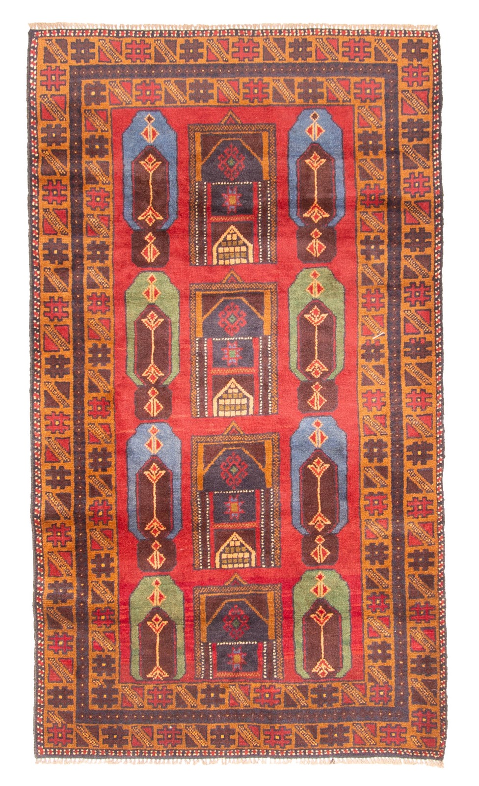 Traditional Vintage Hand-Knotted Area Rug 3'5