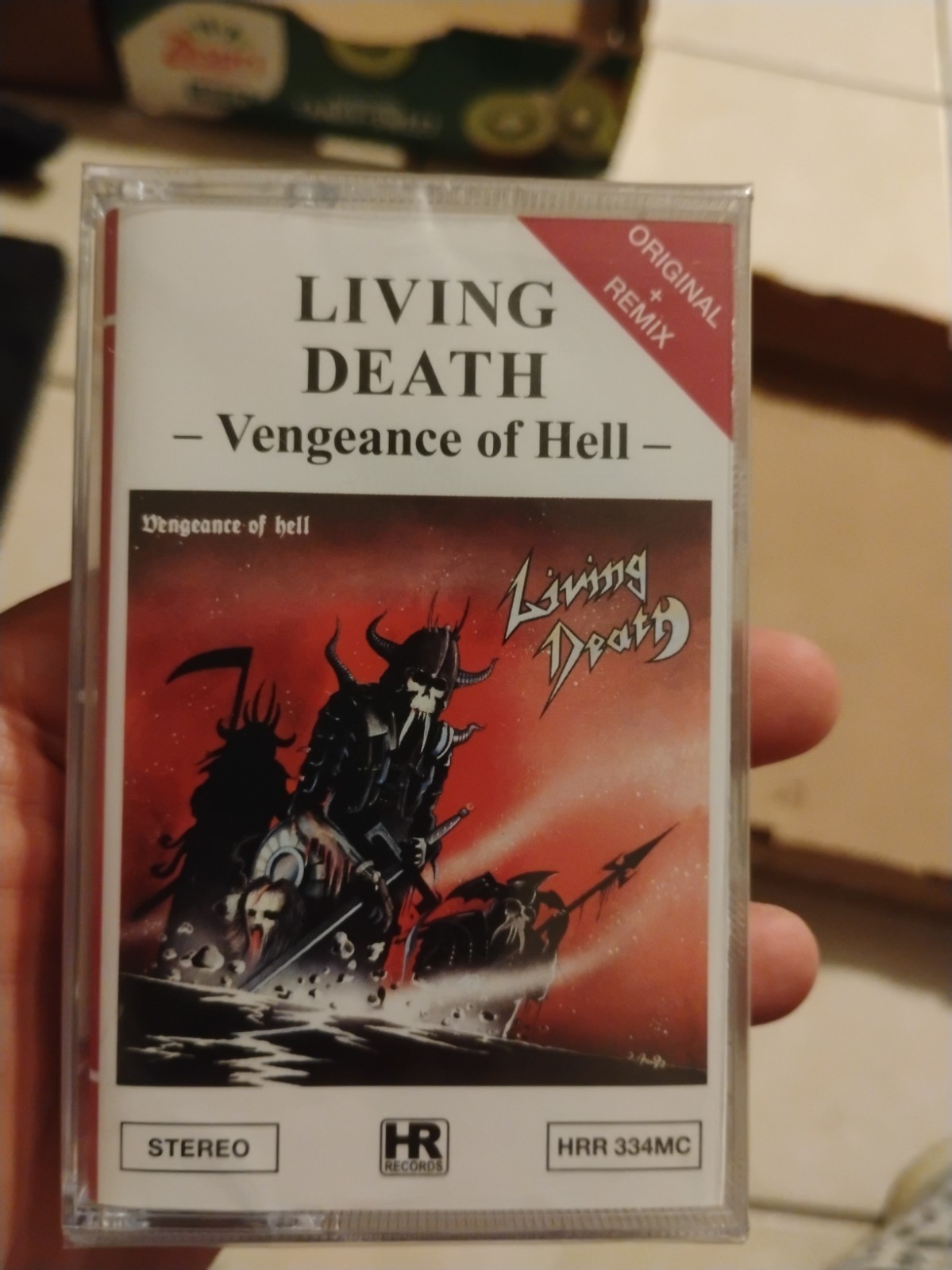 Living Death Vengeance Of Hell Cassette Reissue High Roller Records Living Death Vengeance Of Hell Cassette Reissue High Roller Records