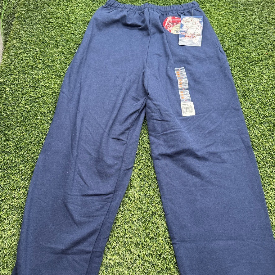 VIntage Y2K Jerzees Sweatpants Mens Medium M Blue Joggers Mexico Cotton