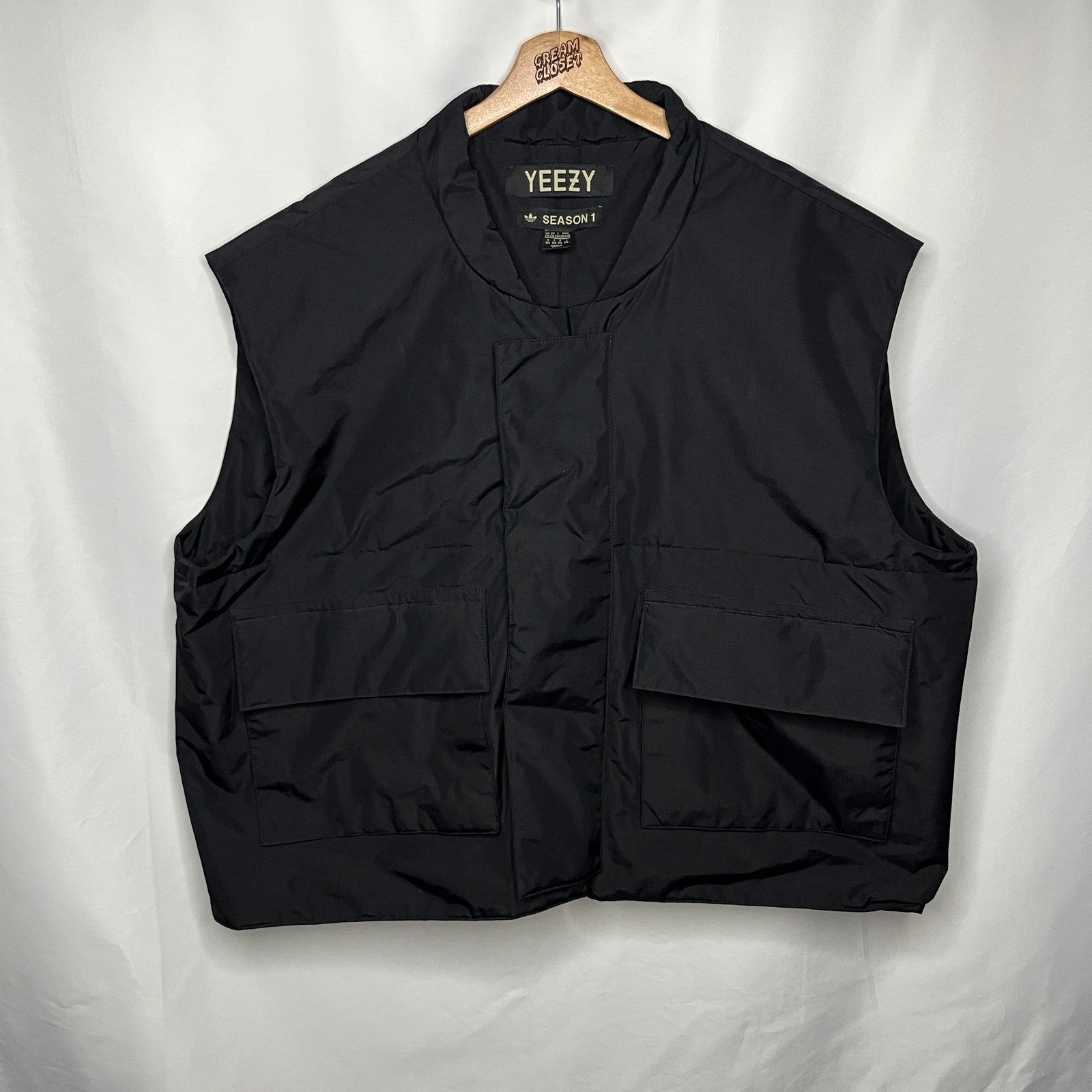 Kanye West Ye Adidas Yeezy Season 1 YZY SZN Nylon Oversized Padded Vest XXL