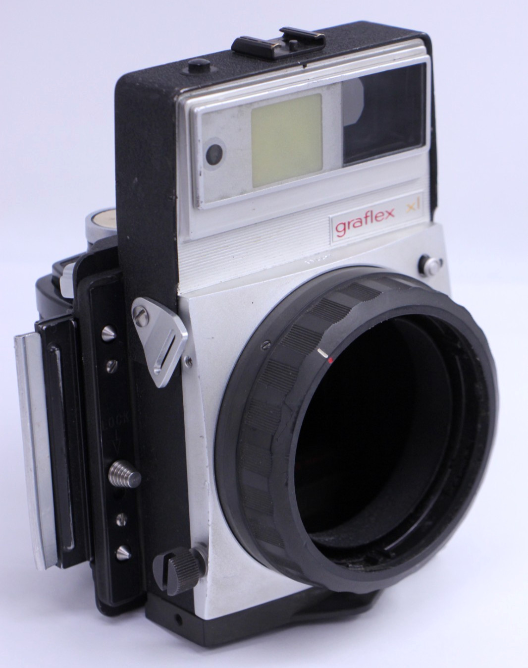 Perfect Graflex XL Film Camera body Singer RH-10 back 120 Roll Holder US Sale