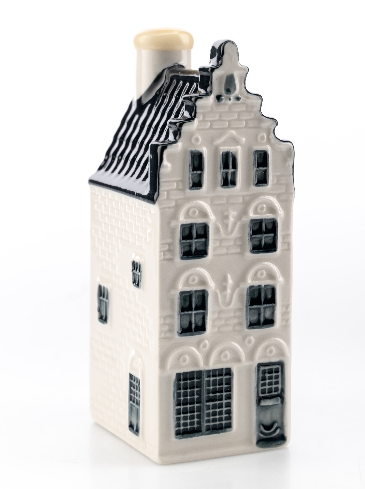 Blue Delft KLM BOLS Amsterdam 1575 Empty House No. 32 Bottle 4x2x1.5in Used