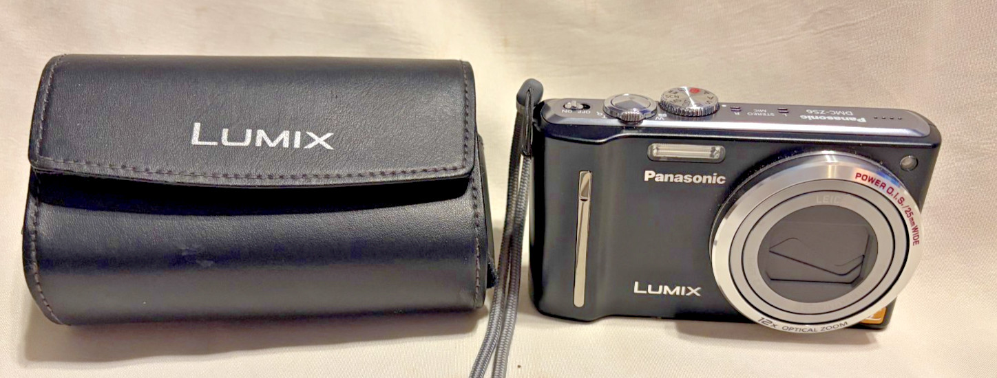 Panasonic LUMIX DMC-ZS6 12X Camera Black Camera & Case - No Battery or Charger