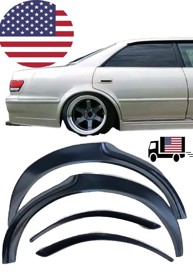 Widebody Rear Fender Flares Arch Kit ABS Plastic Fits Toyota Chaser Mark 2 Widebody Rear Fender Flares Arch Kit ABS Plastic Fits Toyota Chaser Mark 2