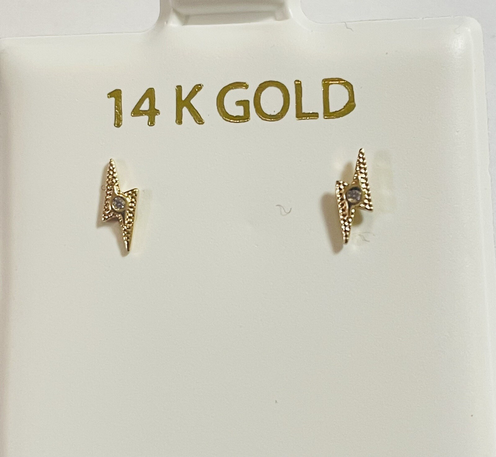 14K YG Bolt Stud Earrings 14K YG Bolt Stud Earrings
