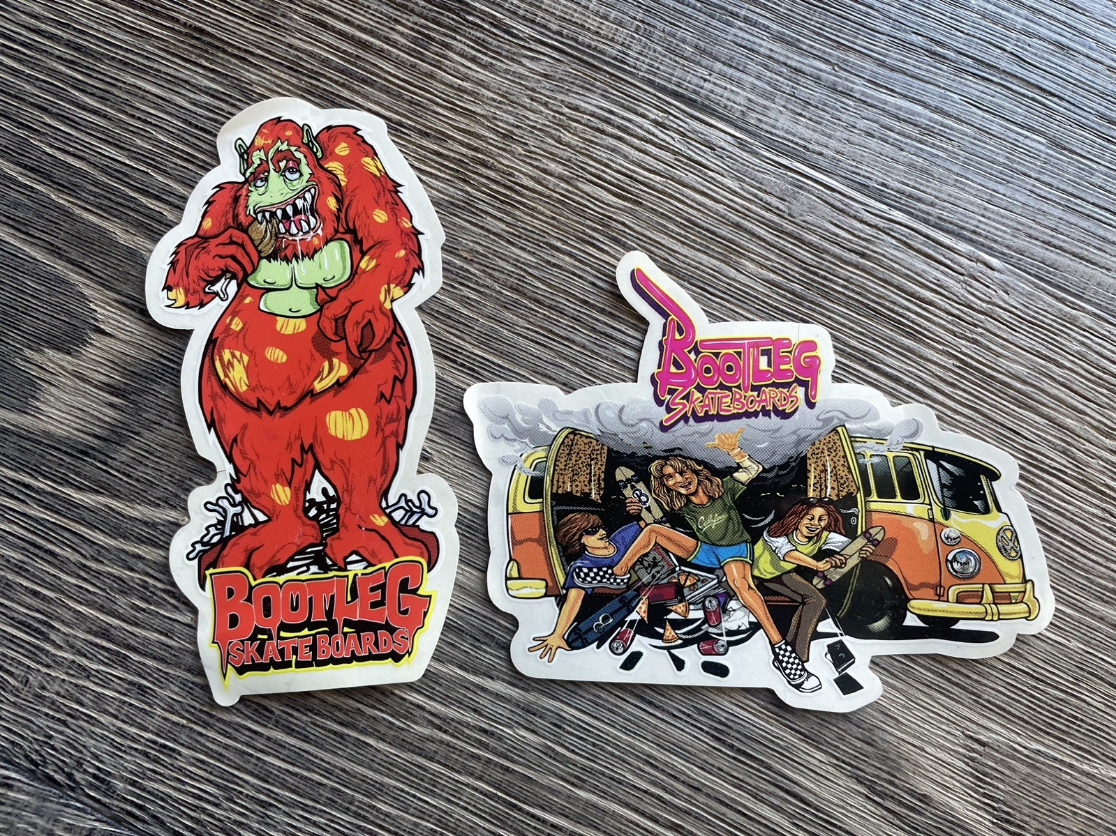 Bootleg Pre - Baker Skateboards Vintage NOS Team Stickers Logo RARE set of 2