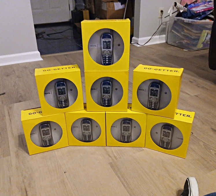 Vintage Nextel Motorola i265 PTT iDEN Cell Phone  In Box Collectible