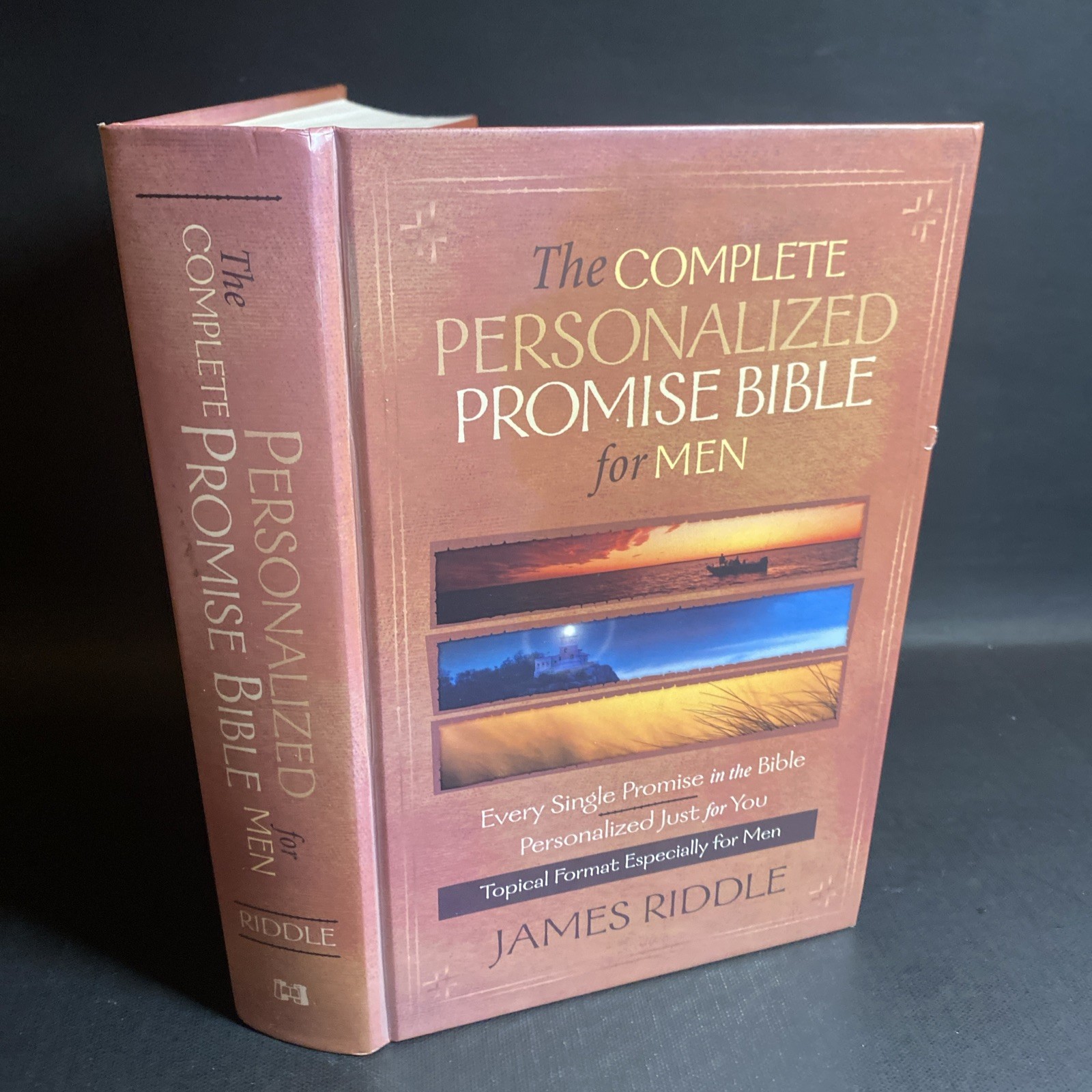 Complete Personalized Promise Bible for Men, Hardcover - James Riddle