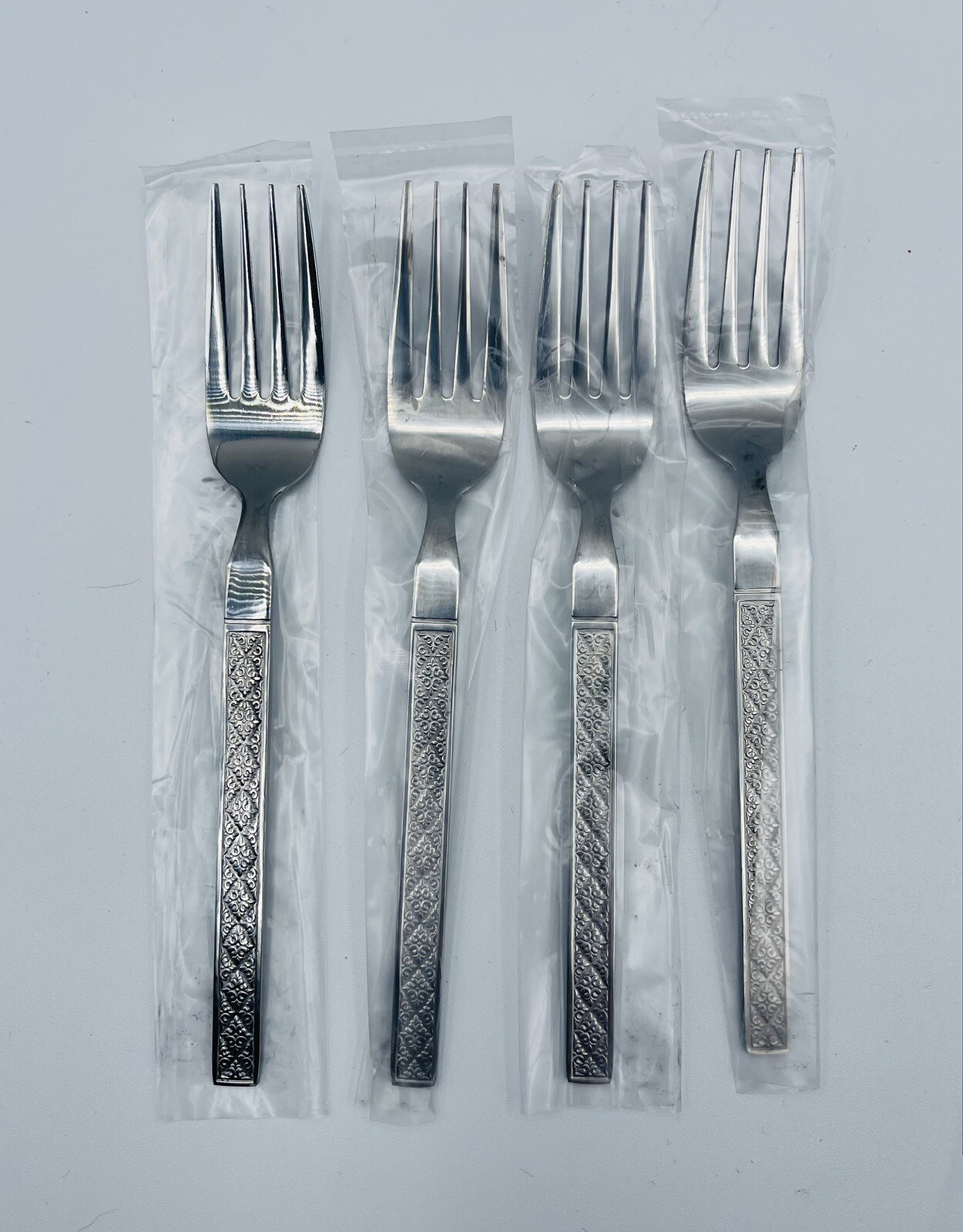Vintage Frontier Airlines Silverware Forks 4 Piece Set NOS Never Used Branded