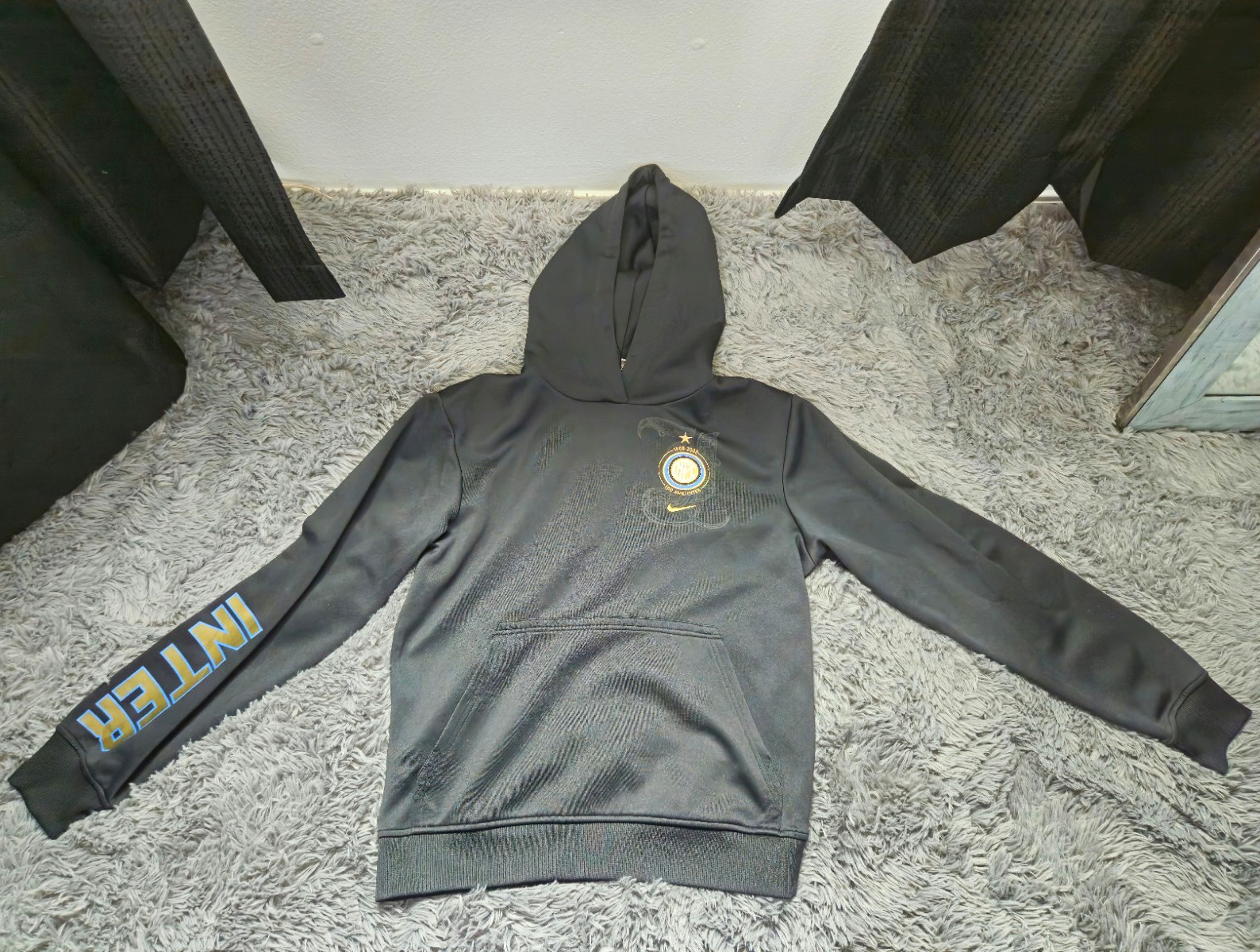 INTER MILAN 2007/2008 FOOTBALL HOODED TOP NIKE INTER MILAN 2007/2008 FOOTBALL HOODED TOP NIKE
