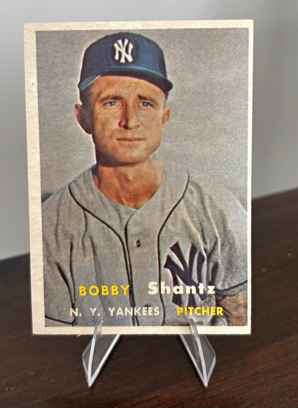 1957 Topps Baseball Bobby Shantz #272 Scarce Series New York Yankees MLB Card