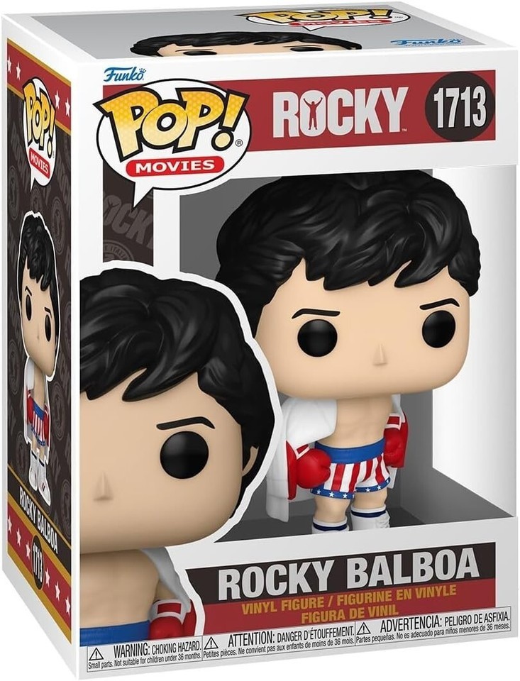 FUNKO POP ROCKY BALBOA #1713 BOXING VINYL FIGURE CHRISTMAS MAN CAVE GIFT RARE