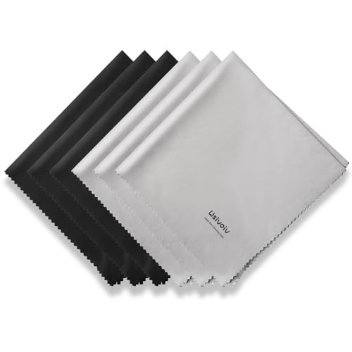 6PCS Large Eyeglass Cleaning Cloths, 12 x12 in Screen Cleaner 6PCS Large Eyeglass Cleaning Cloths, 12 x12 in Screen Cleaner