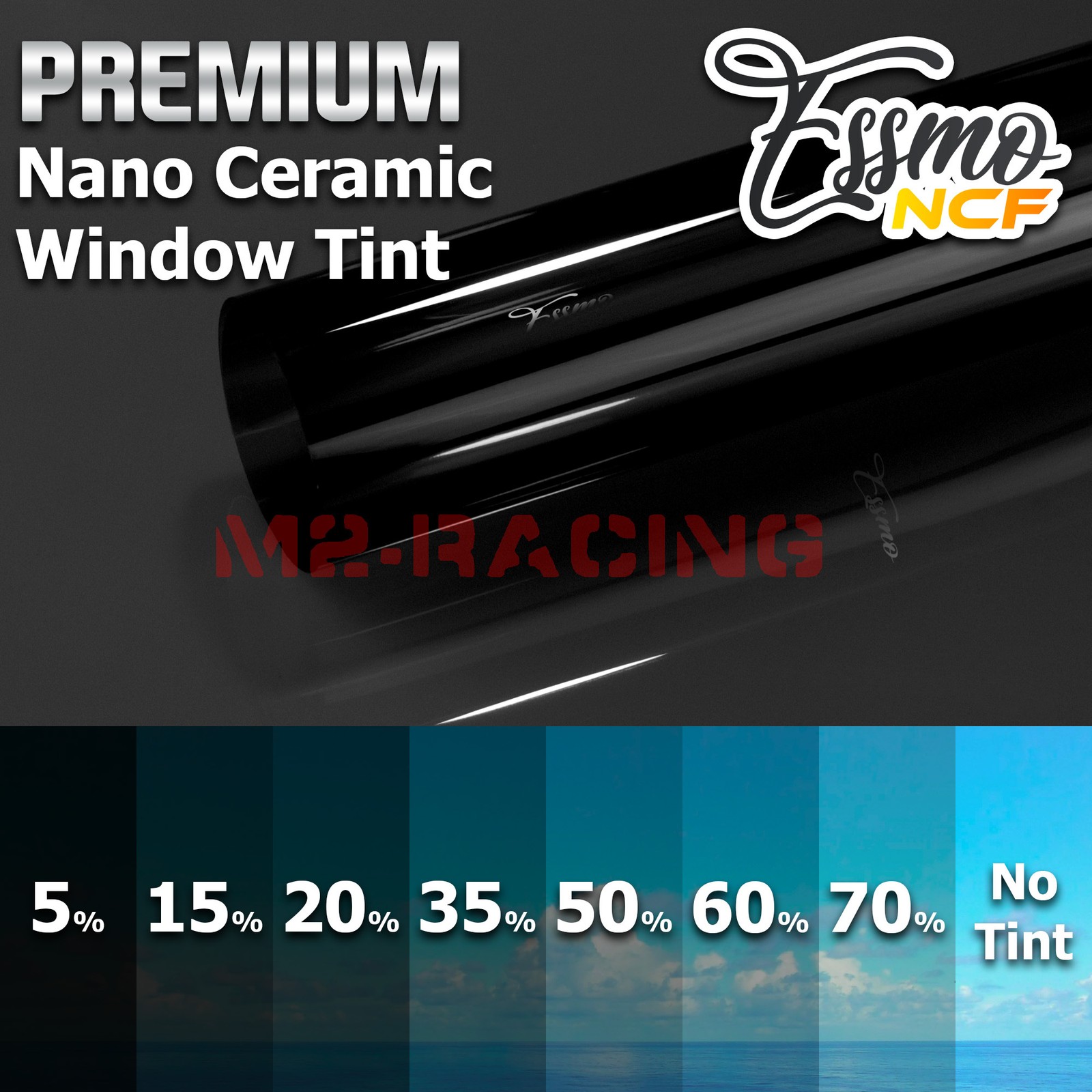 ESSMO Nano Ceramic Window Tint Film 05% VLT Car Home UV Heat Protection NCF05