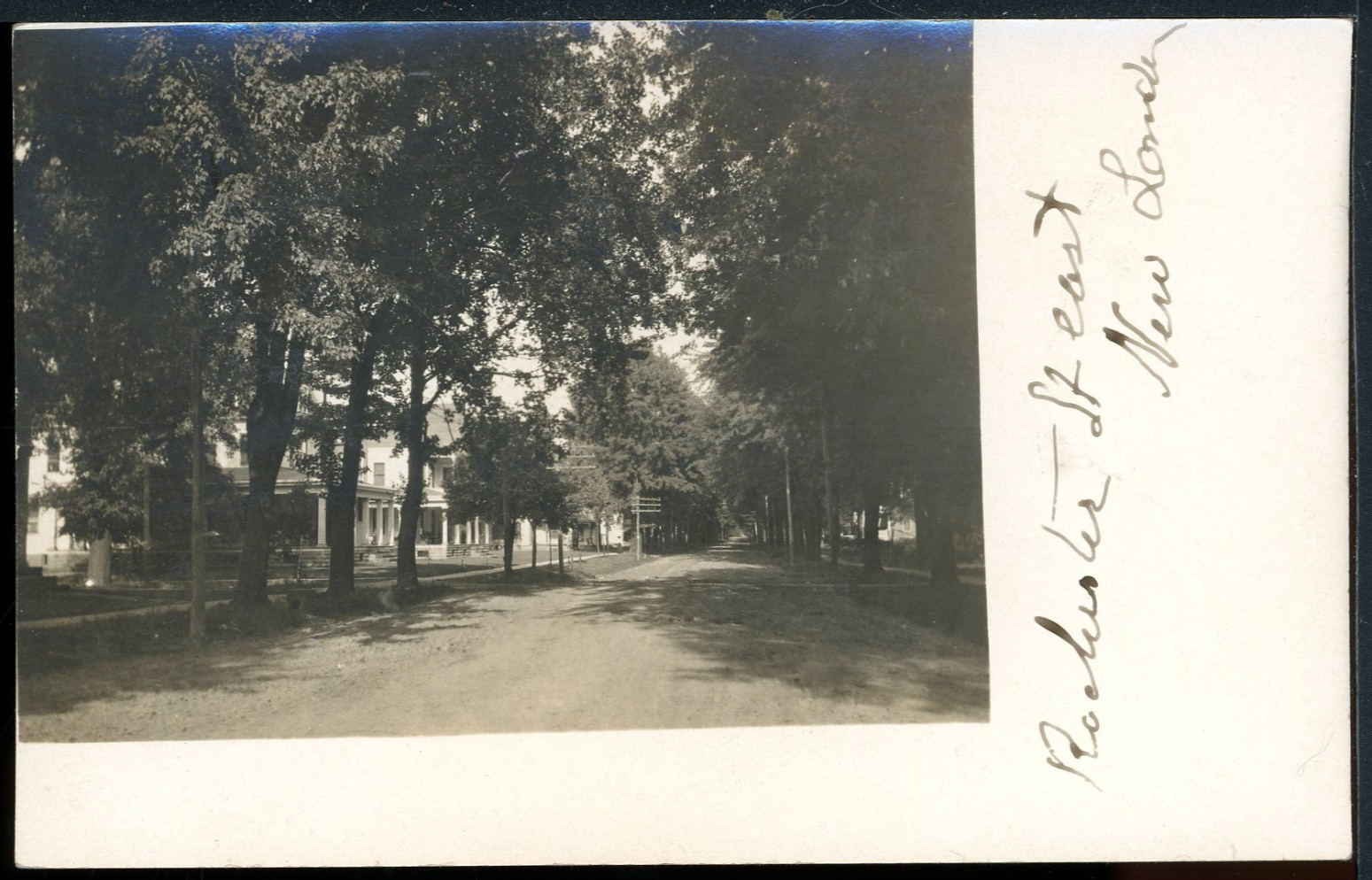 1908 RPPC New London Ohio marked 