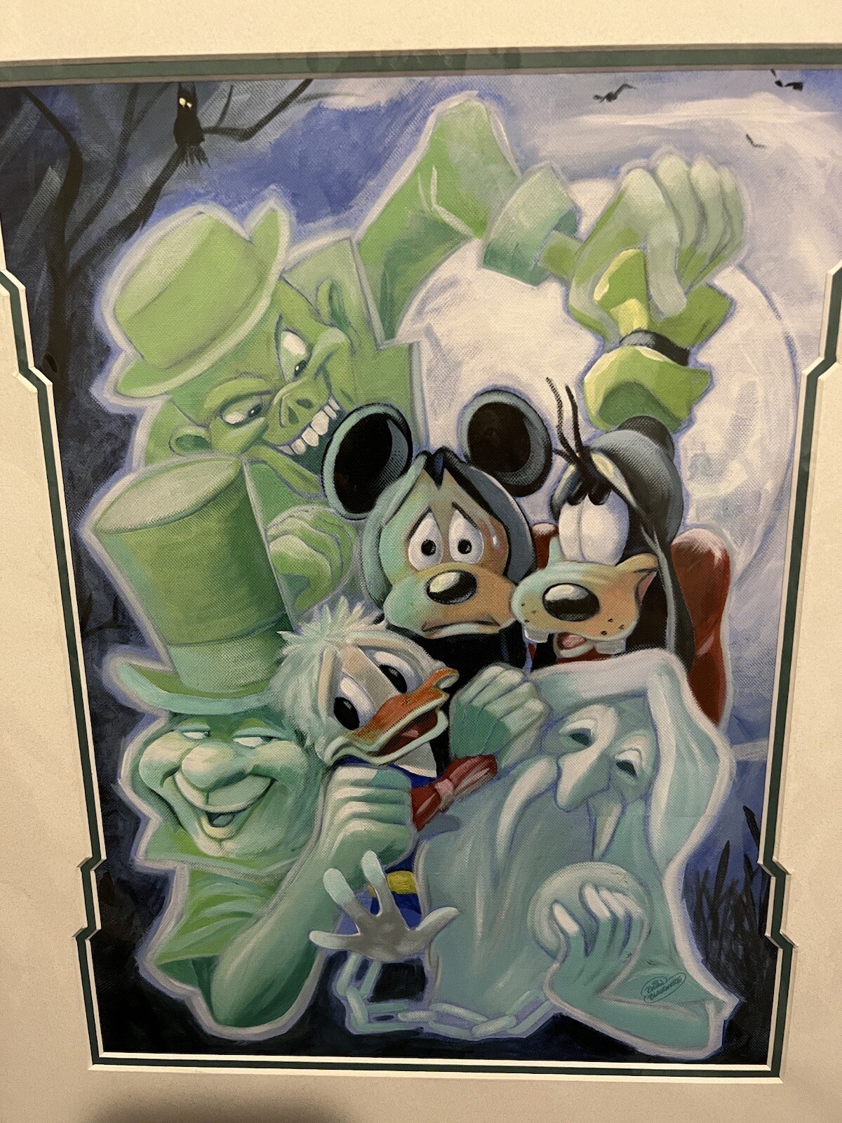 Disney Haunted Mansion Art, Brian Blackmore, 16x20, Never Opened, RARE Disney Haunted Mansion Art, Brian Blackmore, 16x20, Never Opened, RARE