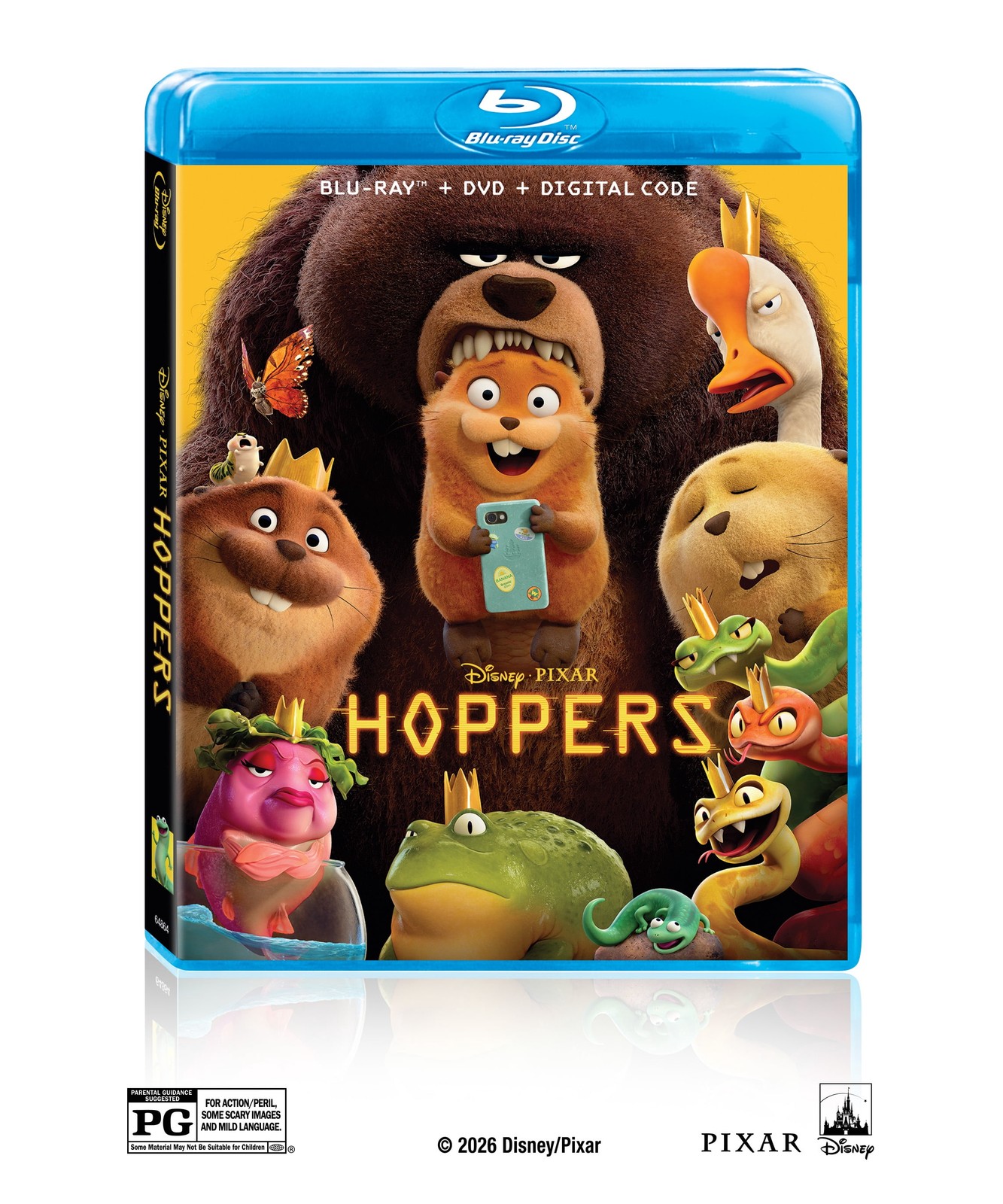 Disney Hoppers Movie Blu-ray DVD Digital Copy Animation Adventure Comedy