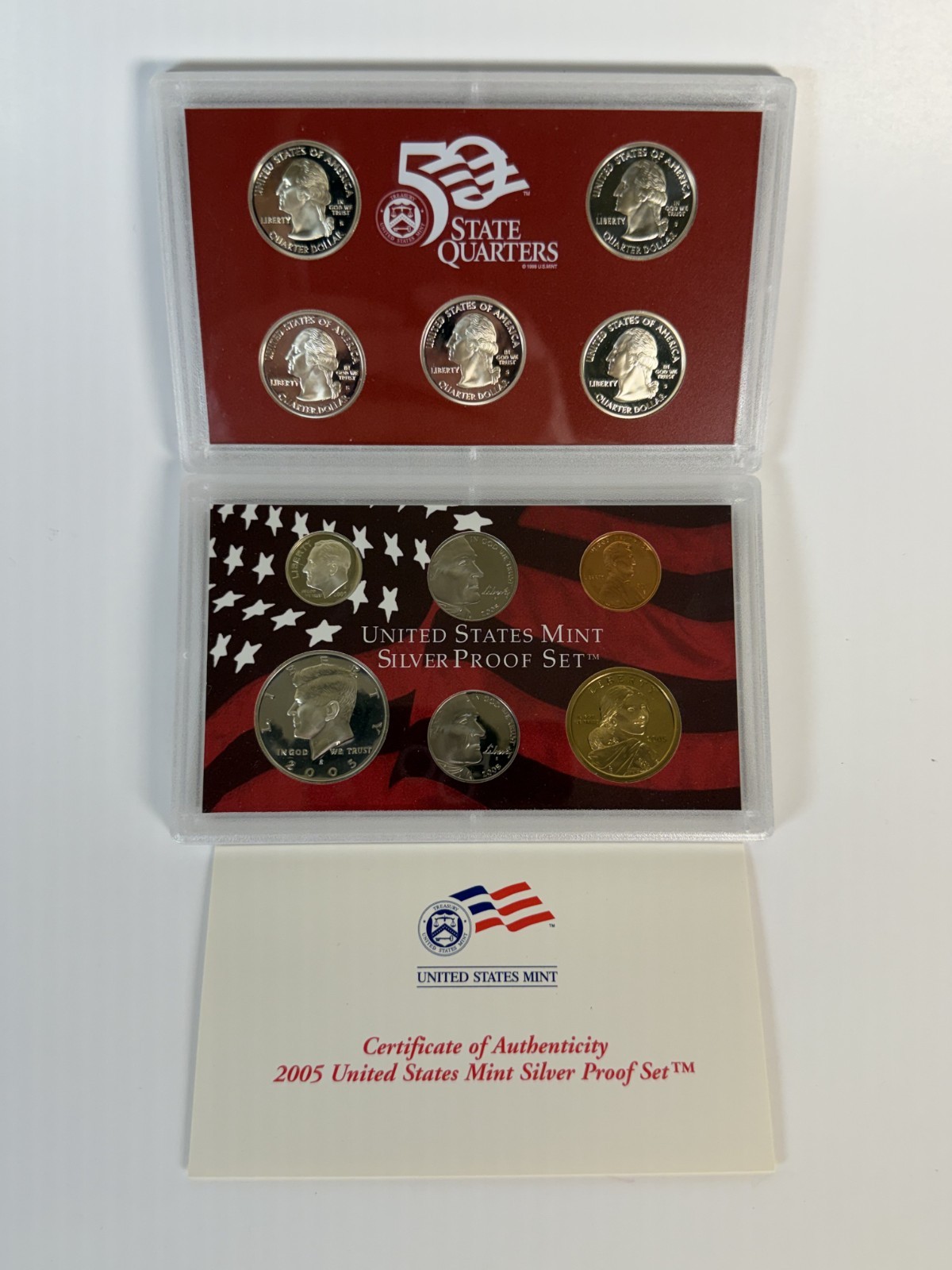 2005-S U.S. Mint Silver Proof 11 coin Set