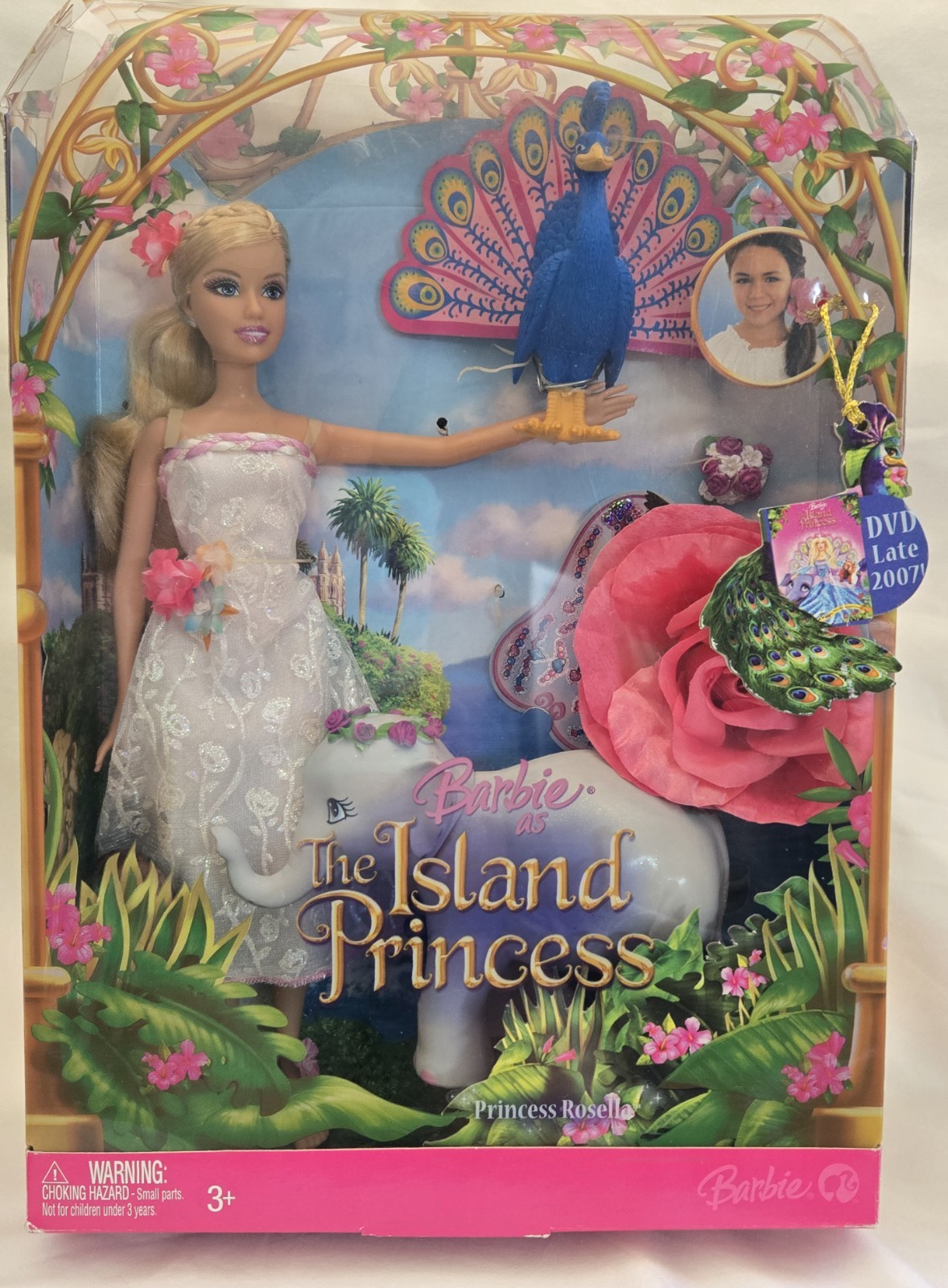 2007 Mattel Island Princess White Dress Barbie Princess Rosella L8525 NIB RARE 2007 Mattel Island Princess White Dress Barbie Princess Rosella L8525 NIB RARE
