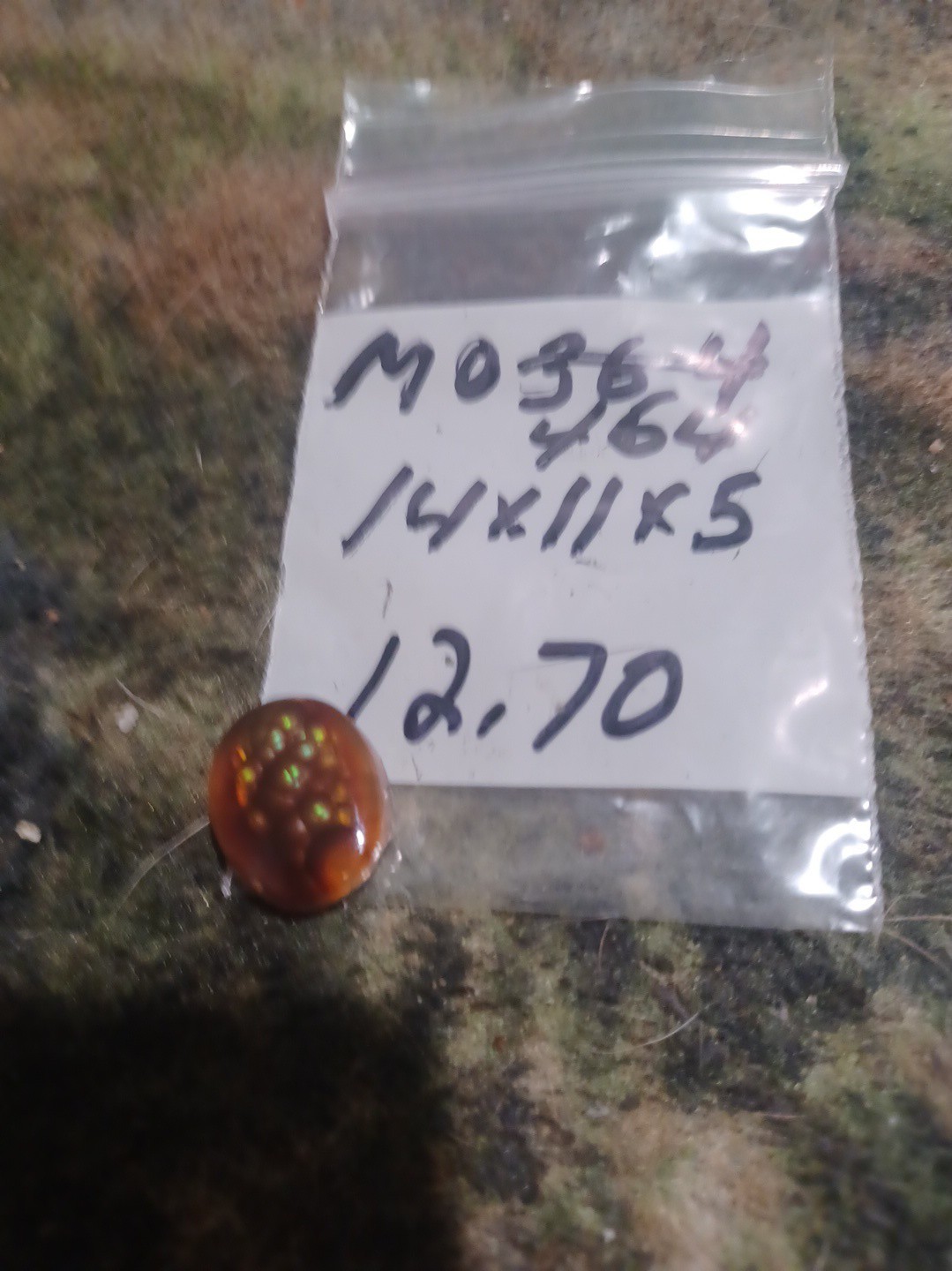 Mexican Fire Agate Must See To Really Appreciate 14x11x5, 12.70ct