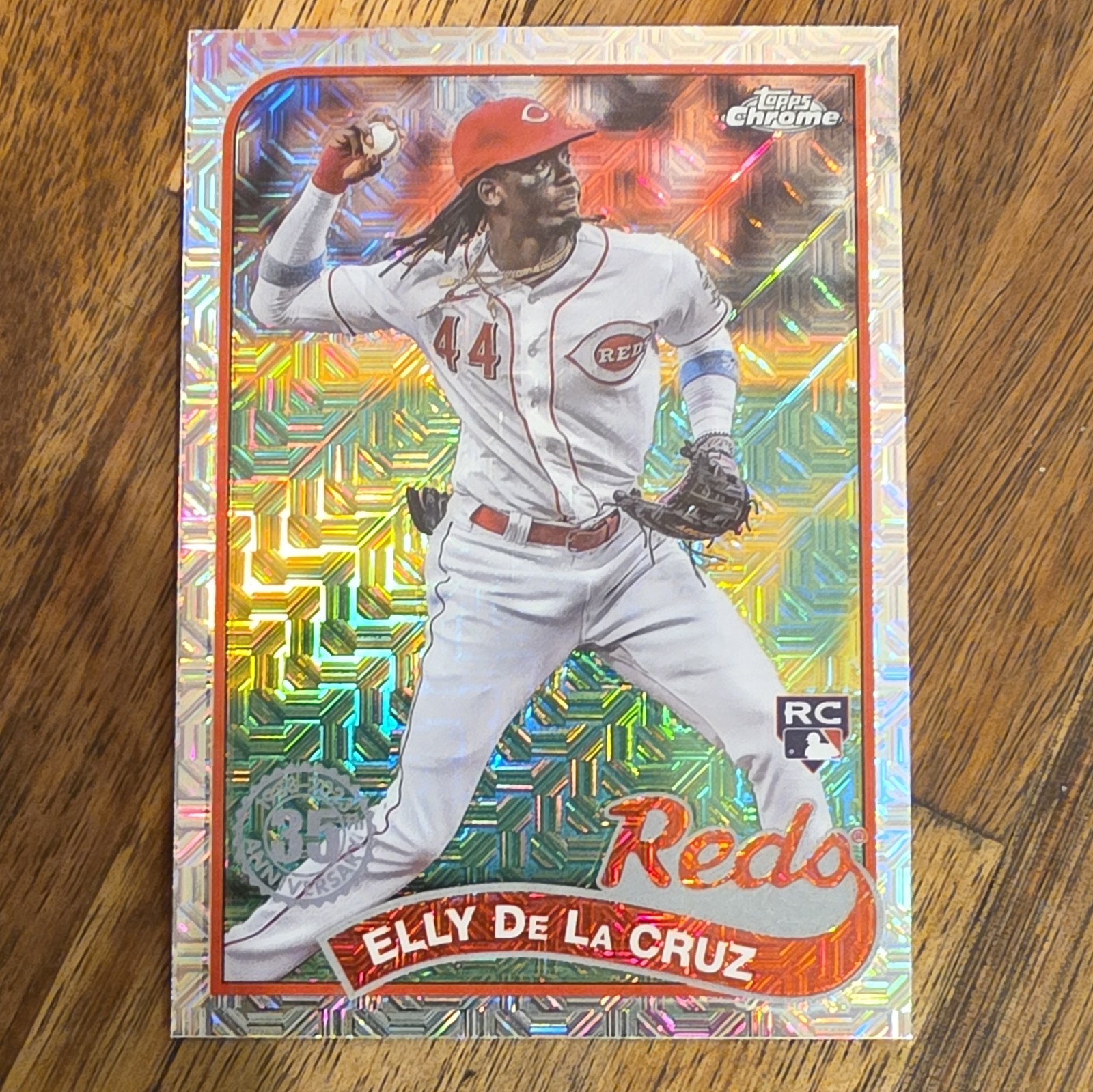 Topps 2024 Series 1 1989 Topps Chrome Silver Pack Elly De La Cruz RC #T89C-83 Topps 2024 Series 1 1989 Topps Chrome Silver Pack Elly De La Cruz RC #T89C-83