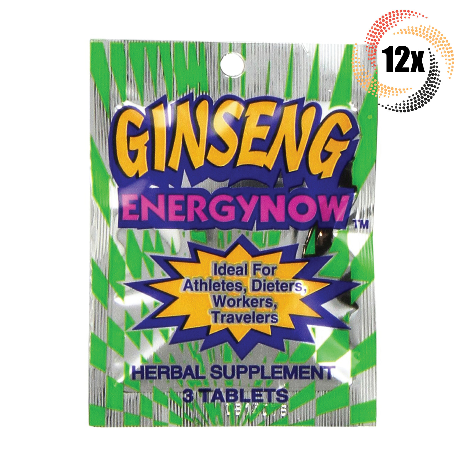 12x Packs Energy Now Ginseng Weight Loss Herbal Supplements | 3 Tablets Per Pack 12x Packs Energy Now Ginseng Weight Loss Herbal Supplements | 3 Tablets Per Pack