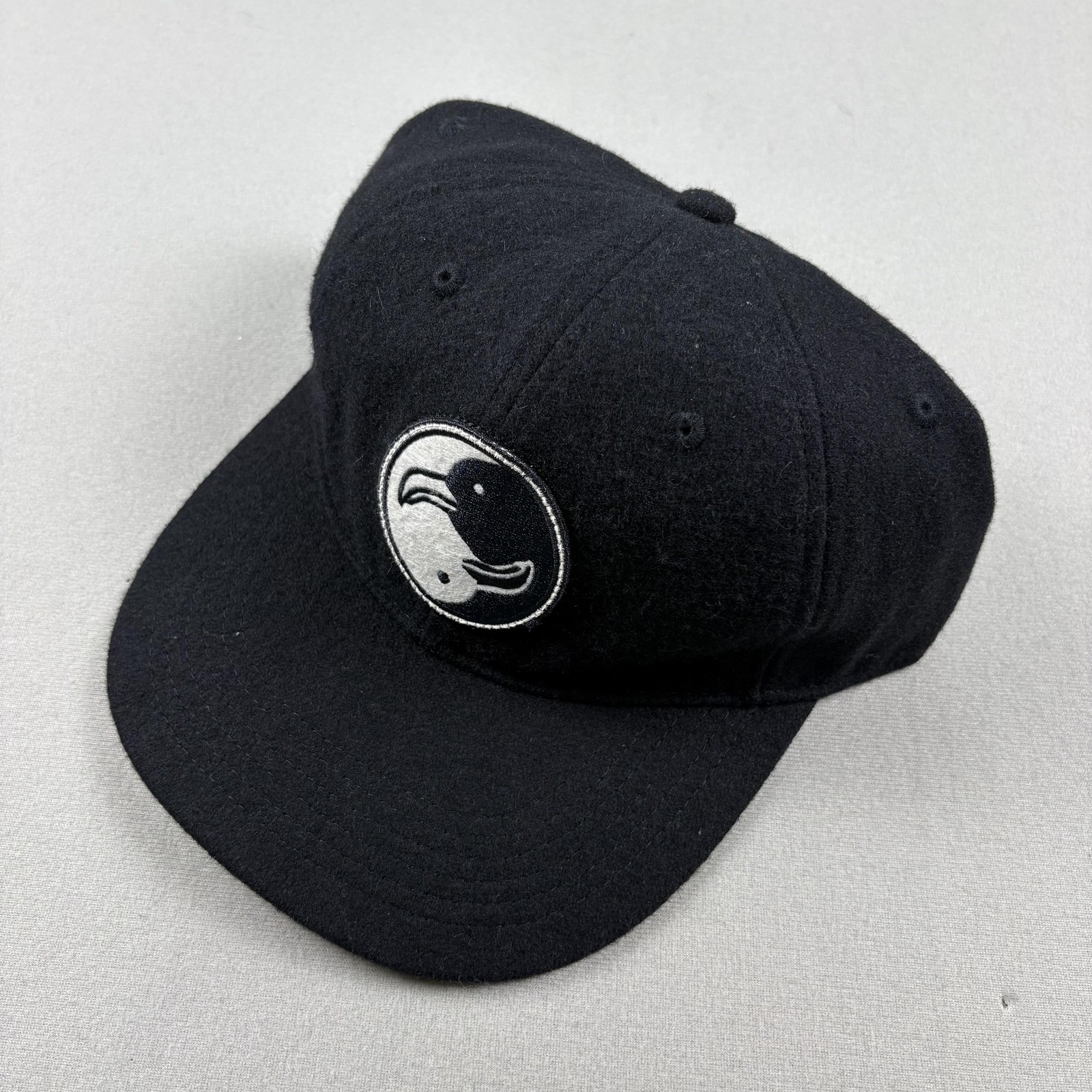 Mollusk Surf Society Hat Cap Strapback Black Wool Bird Yin Yang California Skate