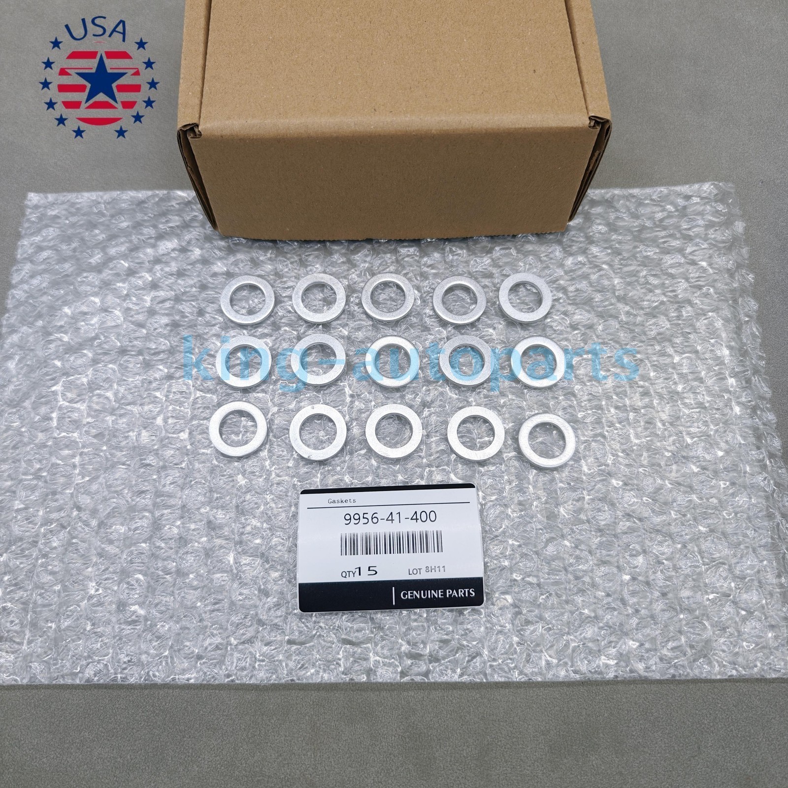 NEW  Set of 15 Aluminum Oil Drain Plug Gaskets For Mazda 9956-41-400