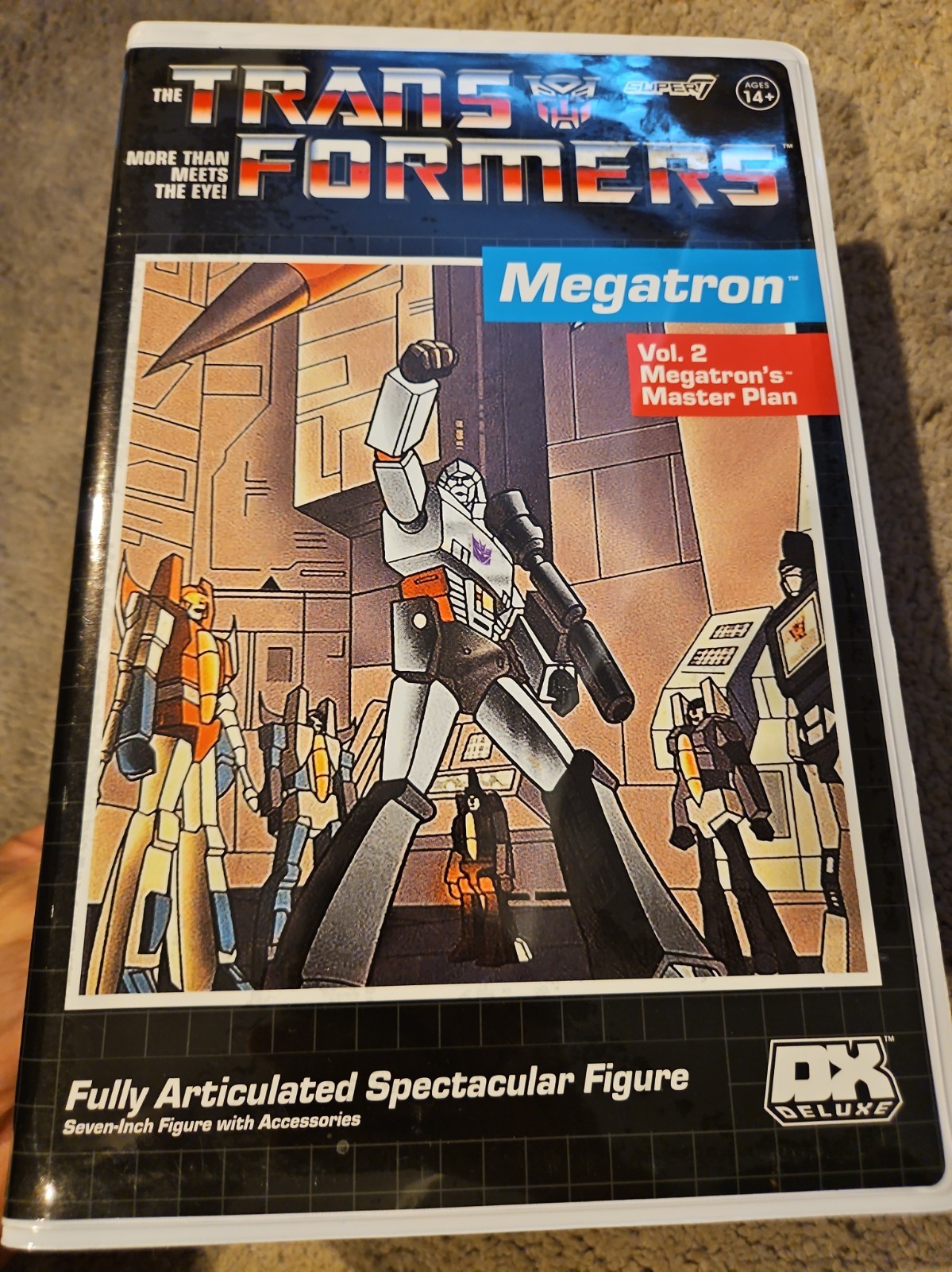 Super7 Transformers Deluxe Megatron (VHS) Action Figure New