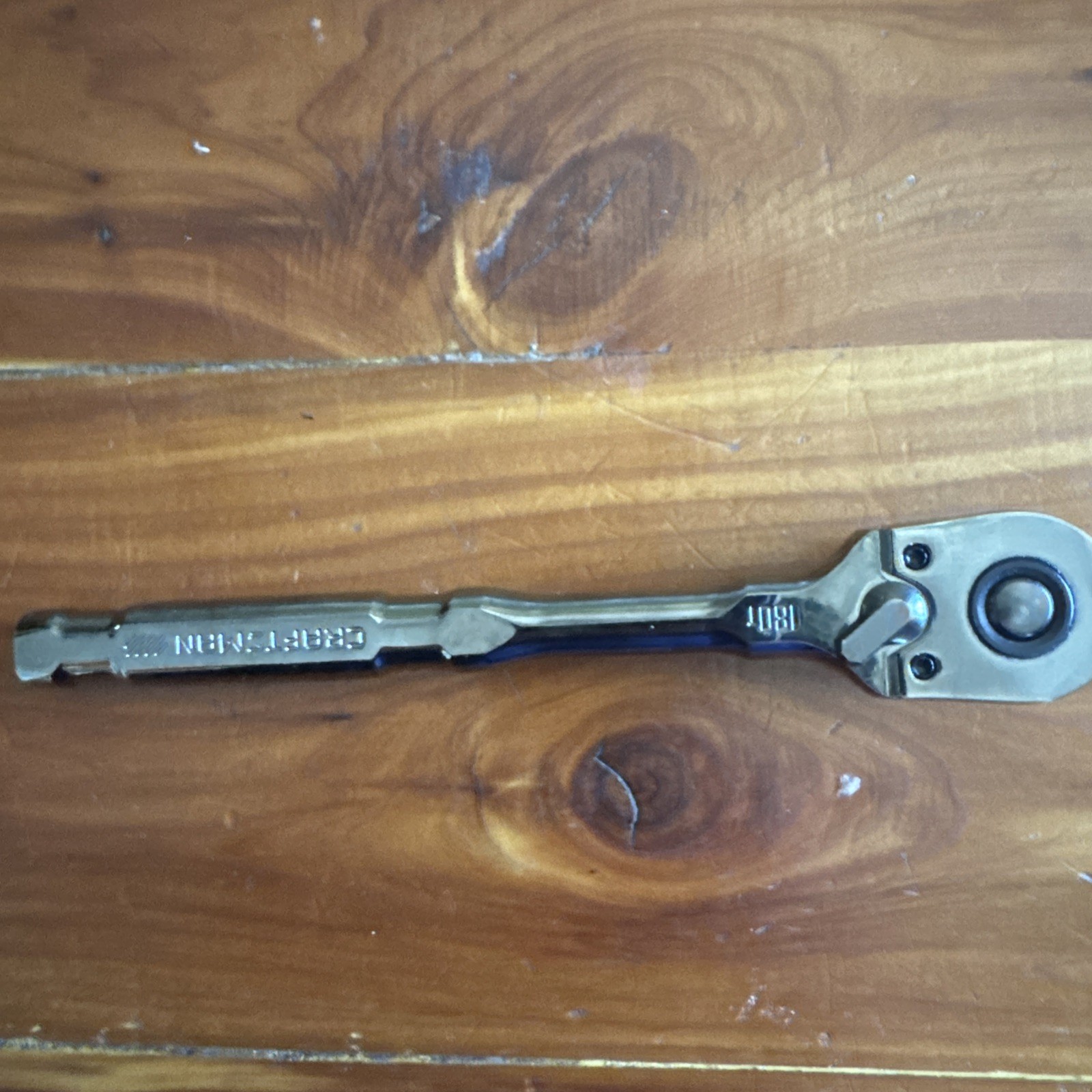 Craftsman Overdrive 180 Tooth Gunmetal Chrome Ratchet Handle 3/8\