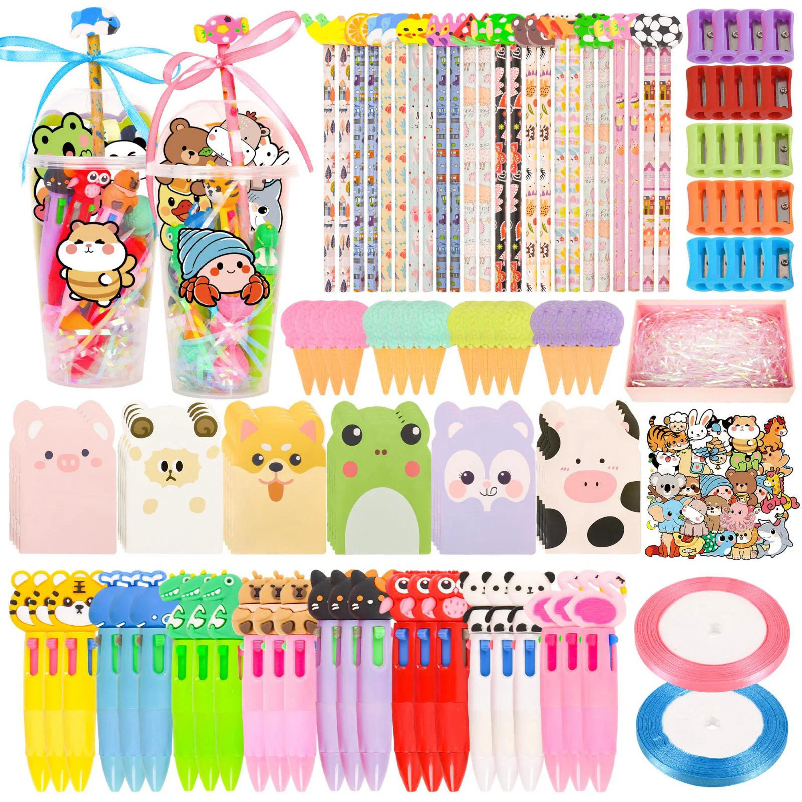 LiYiQ 24 Set 247 Piece Stationery Set for Student Rewards