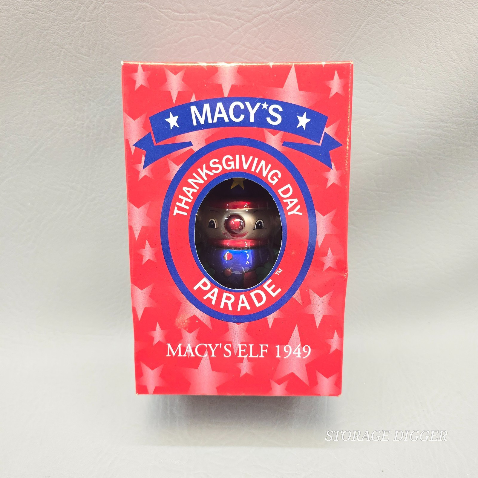 VTG NEW Macy's Thanksgiving Day Parade Macy's Elf 1949 Hand Blown Glass Ornament