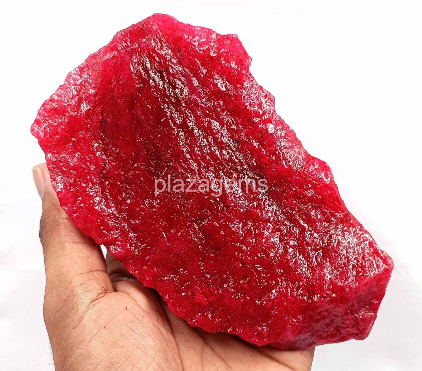 Massive 3200 Ct Natural Red Ruby Uncut Rough Certified Gemstone 140x85mm 5DOZ