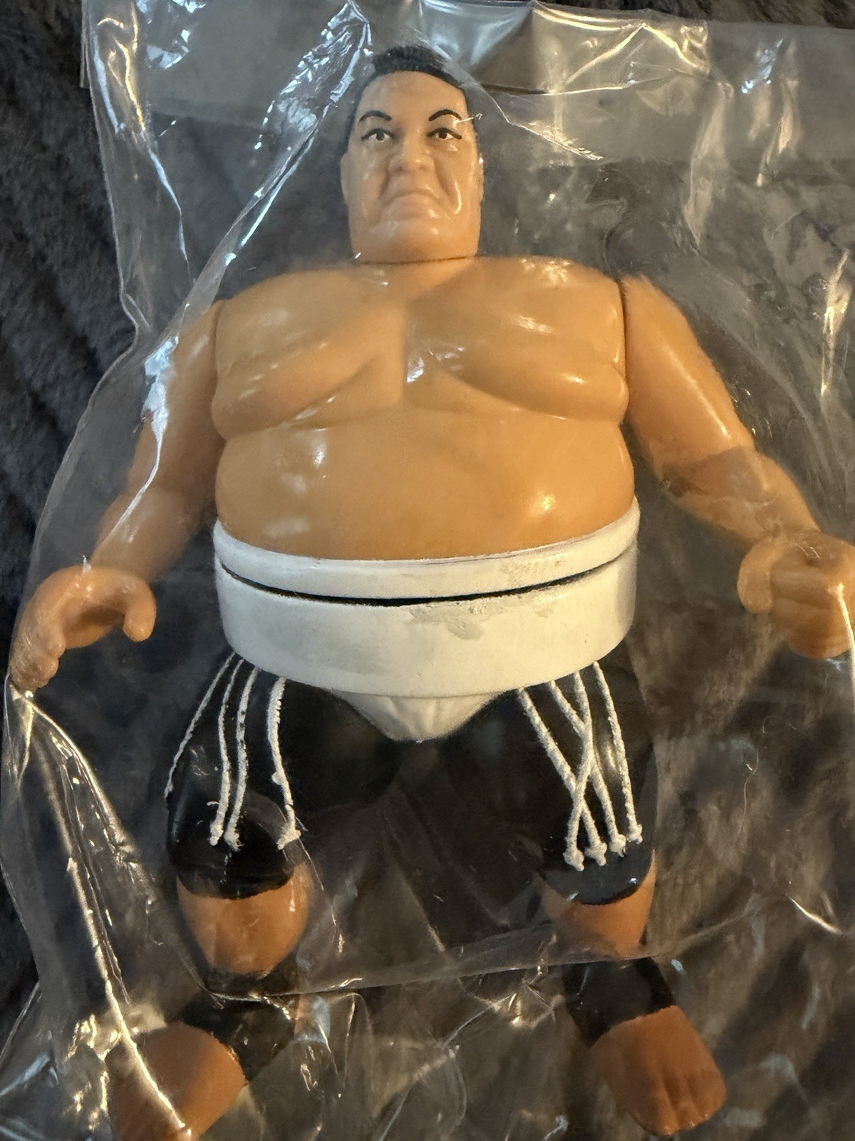 RARE WWF Hasbro Yokozuna Wrestling Figure Green Card Series 11  1994
