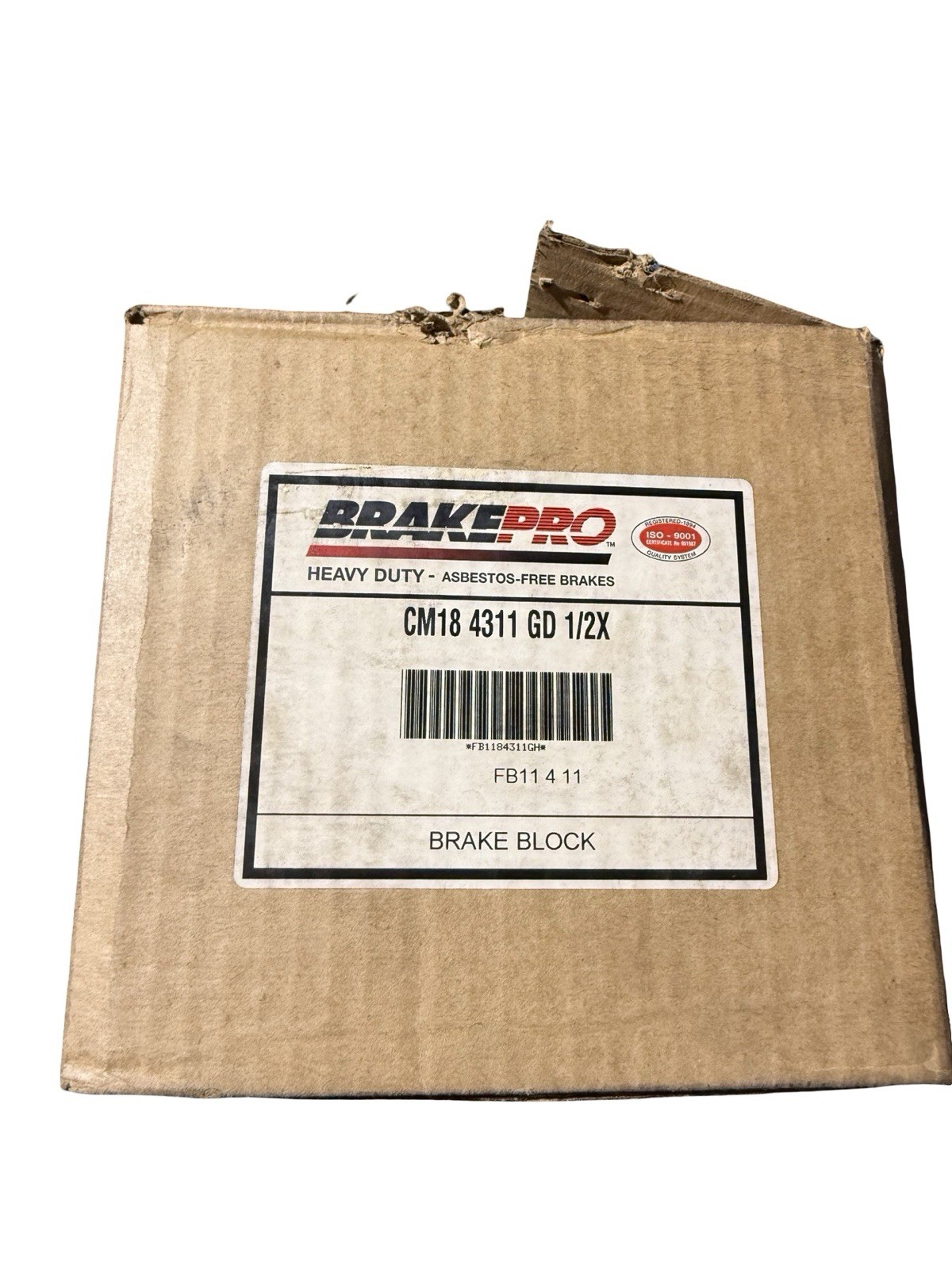 Brake Pro Brake Blocks Set Of (8) CM 184311GD 1/2x