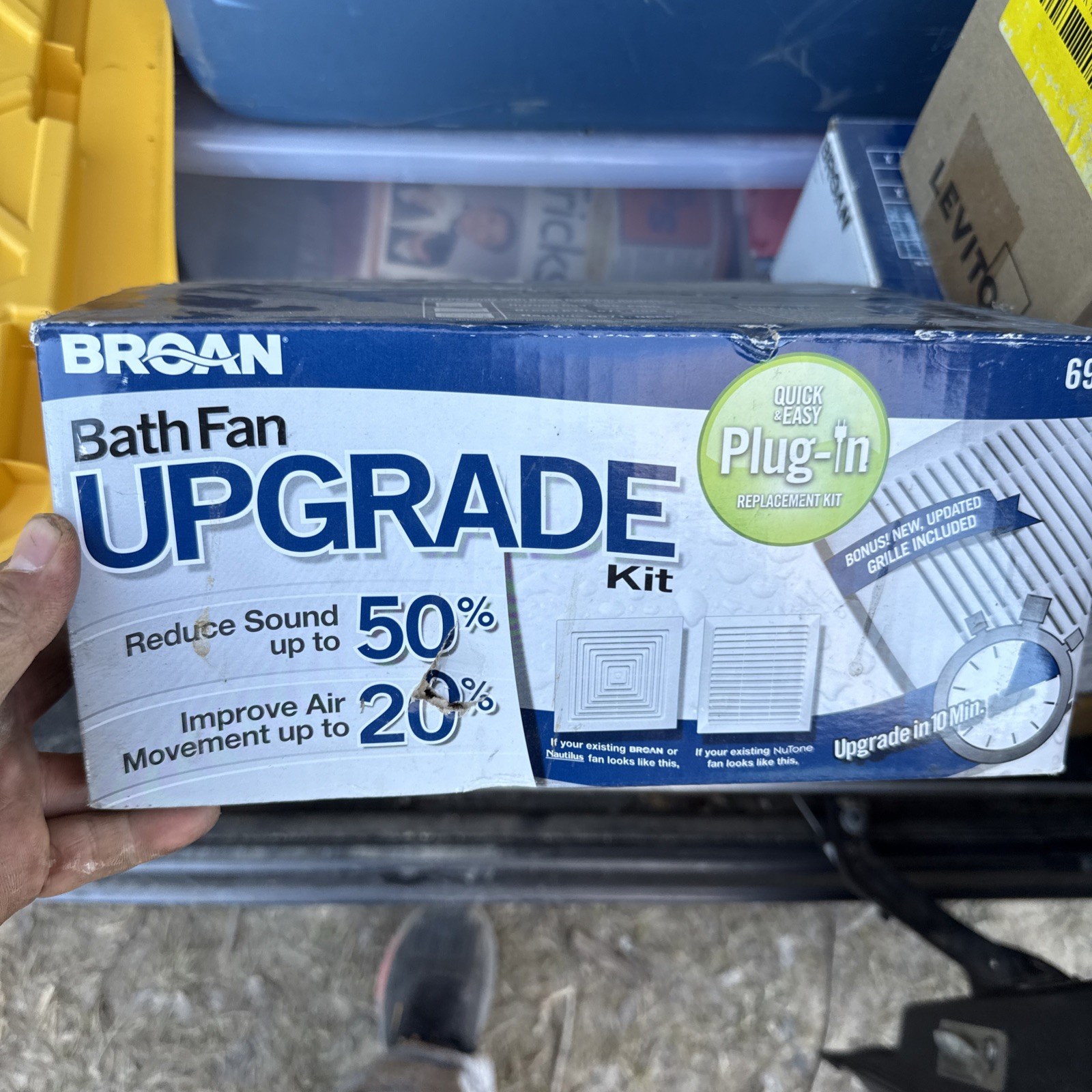 Broan Nutone 60 CFM, 3.0 Sones, Economy Upgrade Kit Broan 690 Bath Fan Upgrade K Broan Nutone 60 CFM, 3.0 Sones, Economy Upgrade Kit Broan 690 Bath Fan Upgrade K