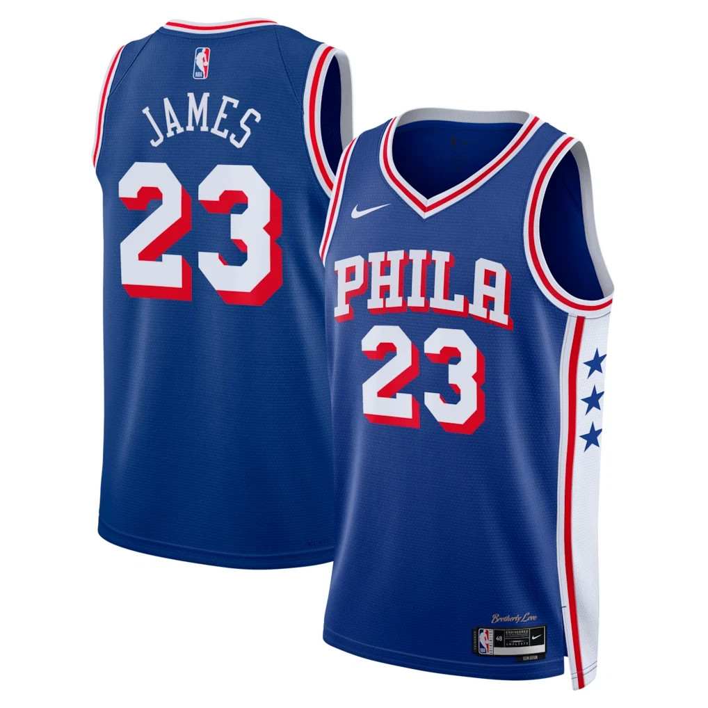 NEW LeBron James Philadelphia 76ers #23 Jersey - Blue