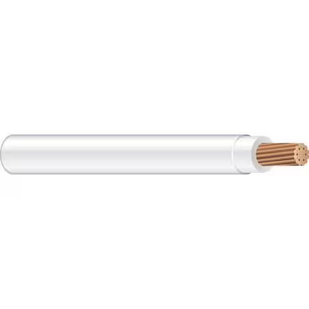 Southwire 22956706 Thhn Building Wire, Copper, 14 Awg, 1C, White, Stranded,