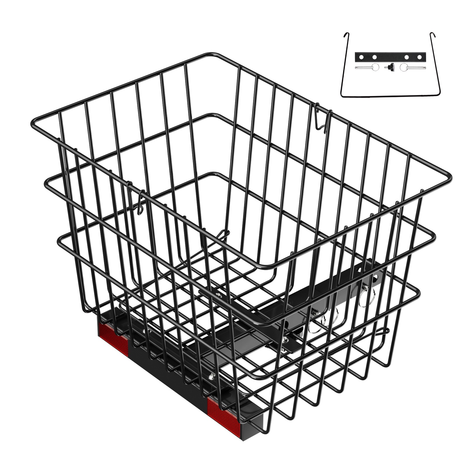 Uimoso Durable Rear Basket for Scooters with Handle and 1-Inch Receiver