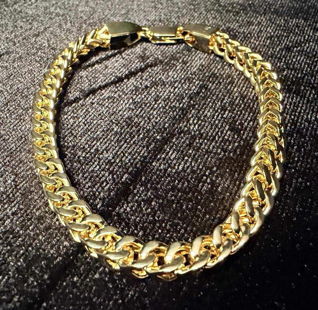 Franco 14K Stamped Gold 8.5in 5MM Bracelet Brand New Heavy Piece